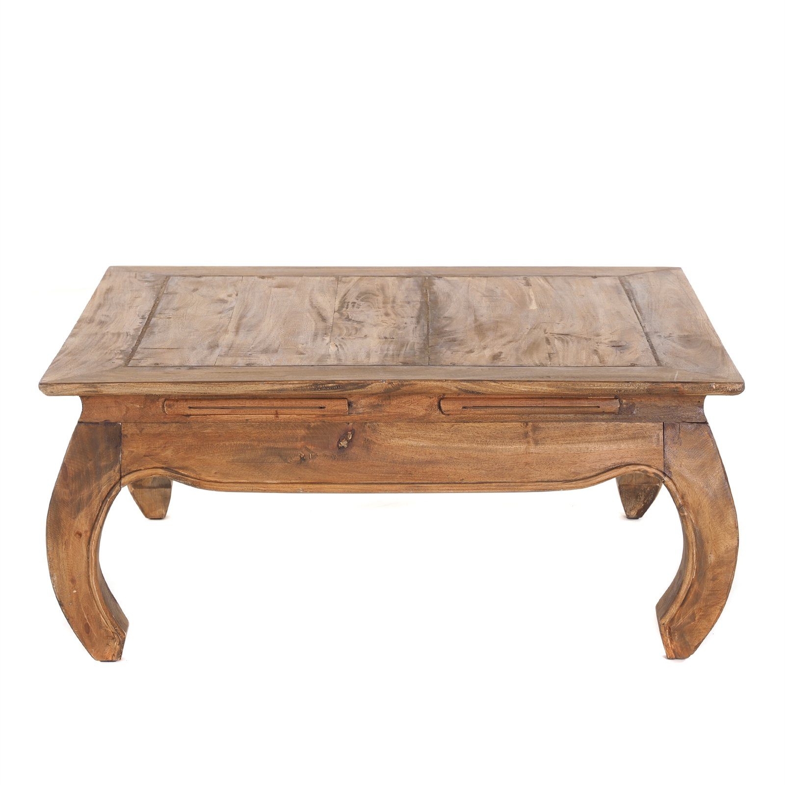 DESIGN DELIGHTS Beistelltisch VINTAGE OPIUMTISCH 80x35cm(LxH) braun Beistelltisch Couchtisch Altholz