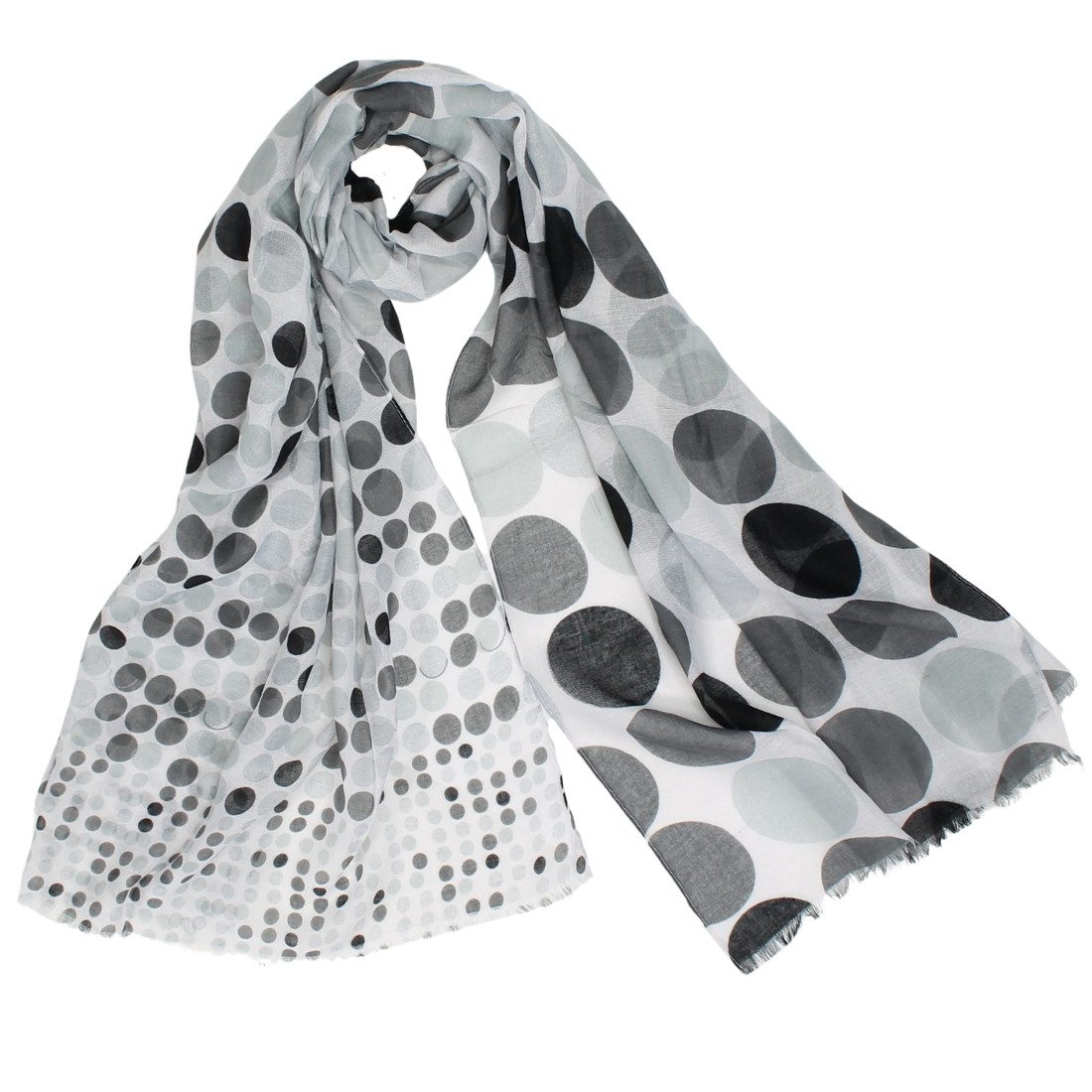 Modeschal Großer Bunter Schal Gepunktet für Damen Tuch in Polka Dots Strandtuch