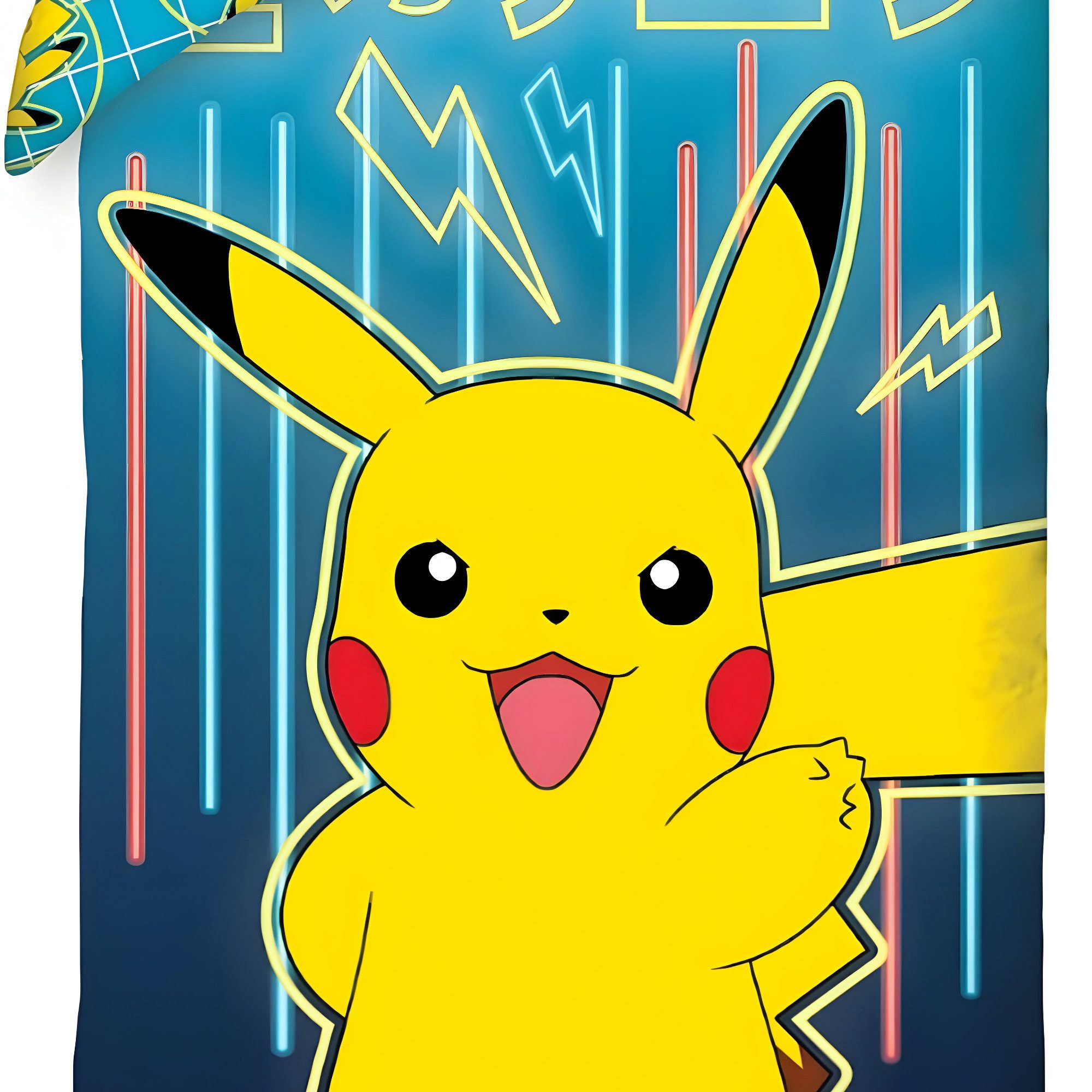 POKÉMON Bettwäsche Pokemon Pikachu Kinder Bettwäsche Set 135/140x200 60x70 cm, 2 teilig