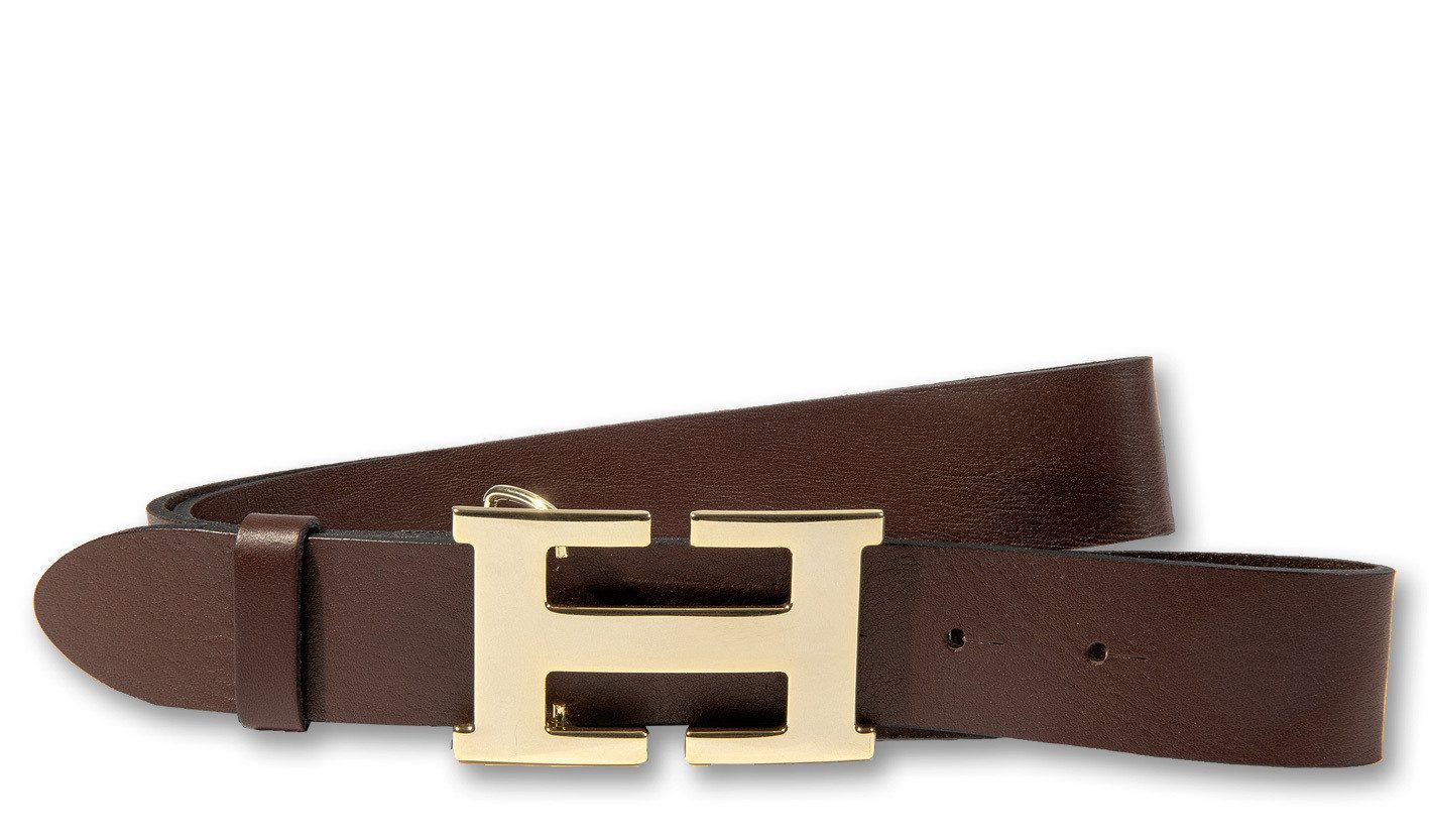 Silbergift Koppelgürtel Koppelgürtel mit stylisch goldfarbener Designschlie günstig online kaufen