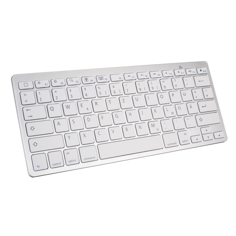 GelldG Bluetooth Tastatur für iPad/MacBook, Tastatur Kabellos Tastatur