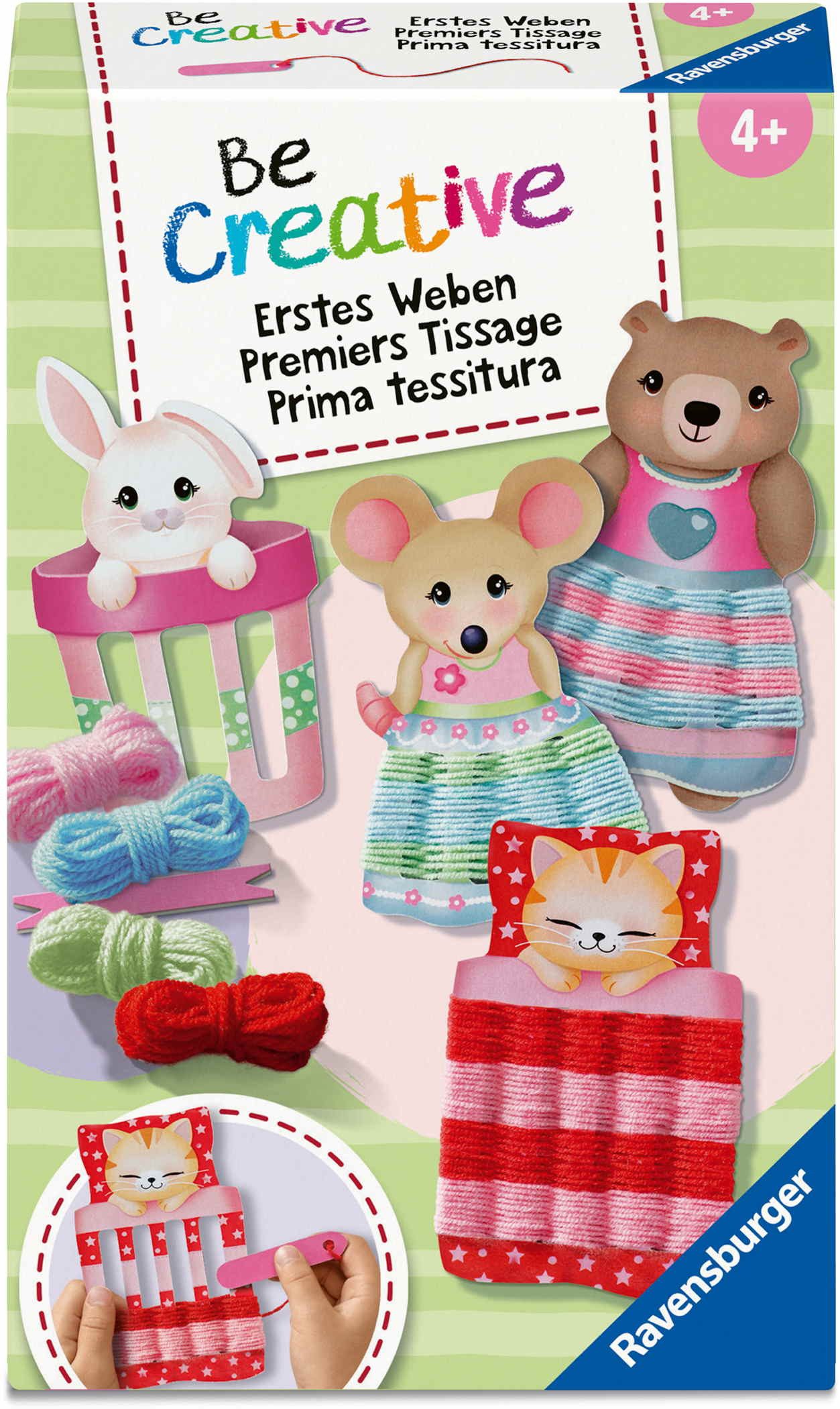 Ravensburger Kreativset Creation Grundtechniken BeCreative Mini Erstes Weben 12028008