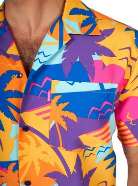 Opposuits Partyanzug Palm Power Sommer Set, Upgrade für Dein Hawaiihemd: Set aus kurzärmeligem Hemd und passende