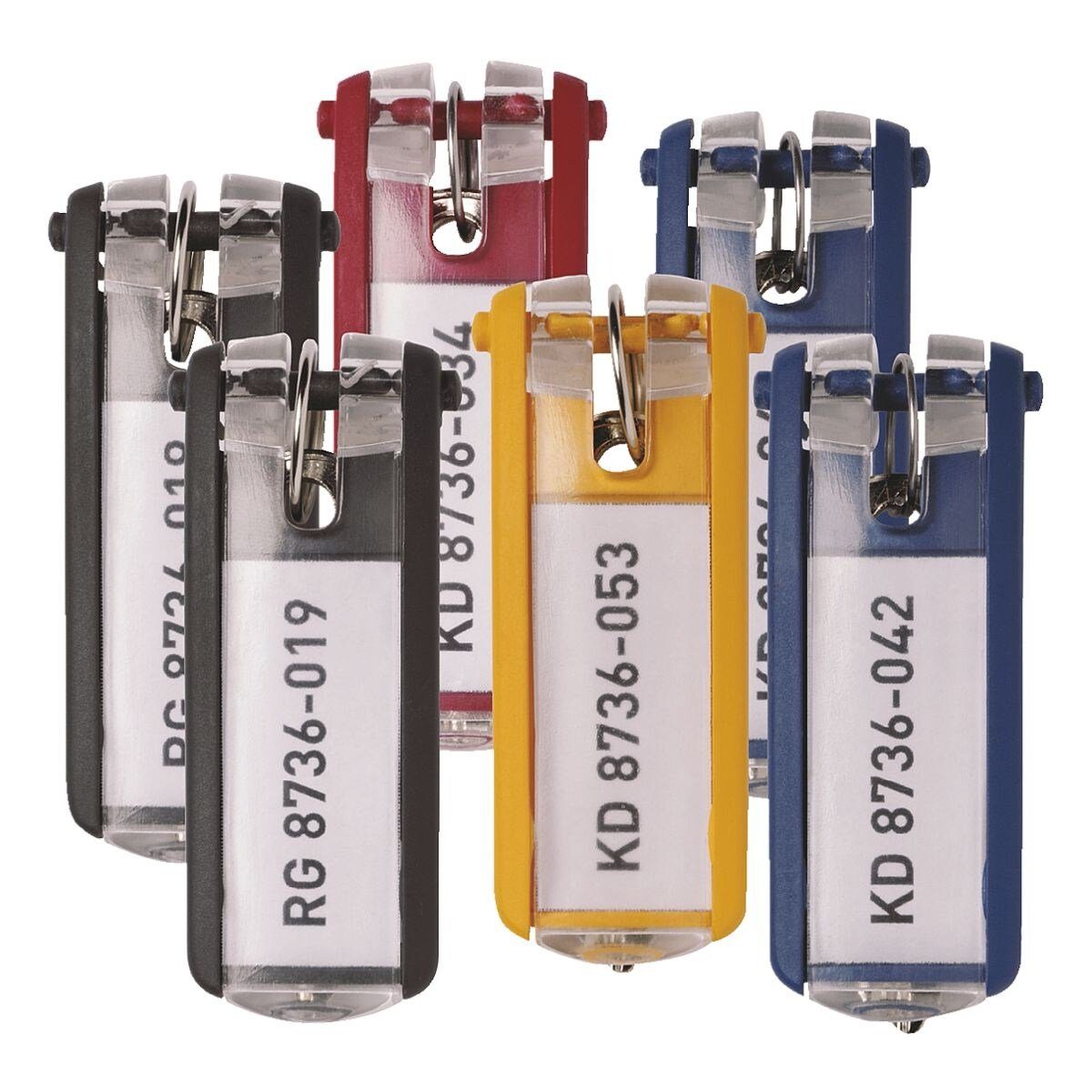 DURABLE Schlüsselanhänger KEY CLIP (6-tlg), mit Beschriftungsschild mehr