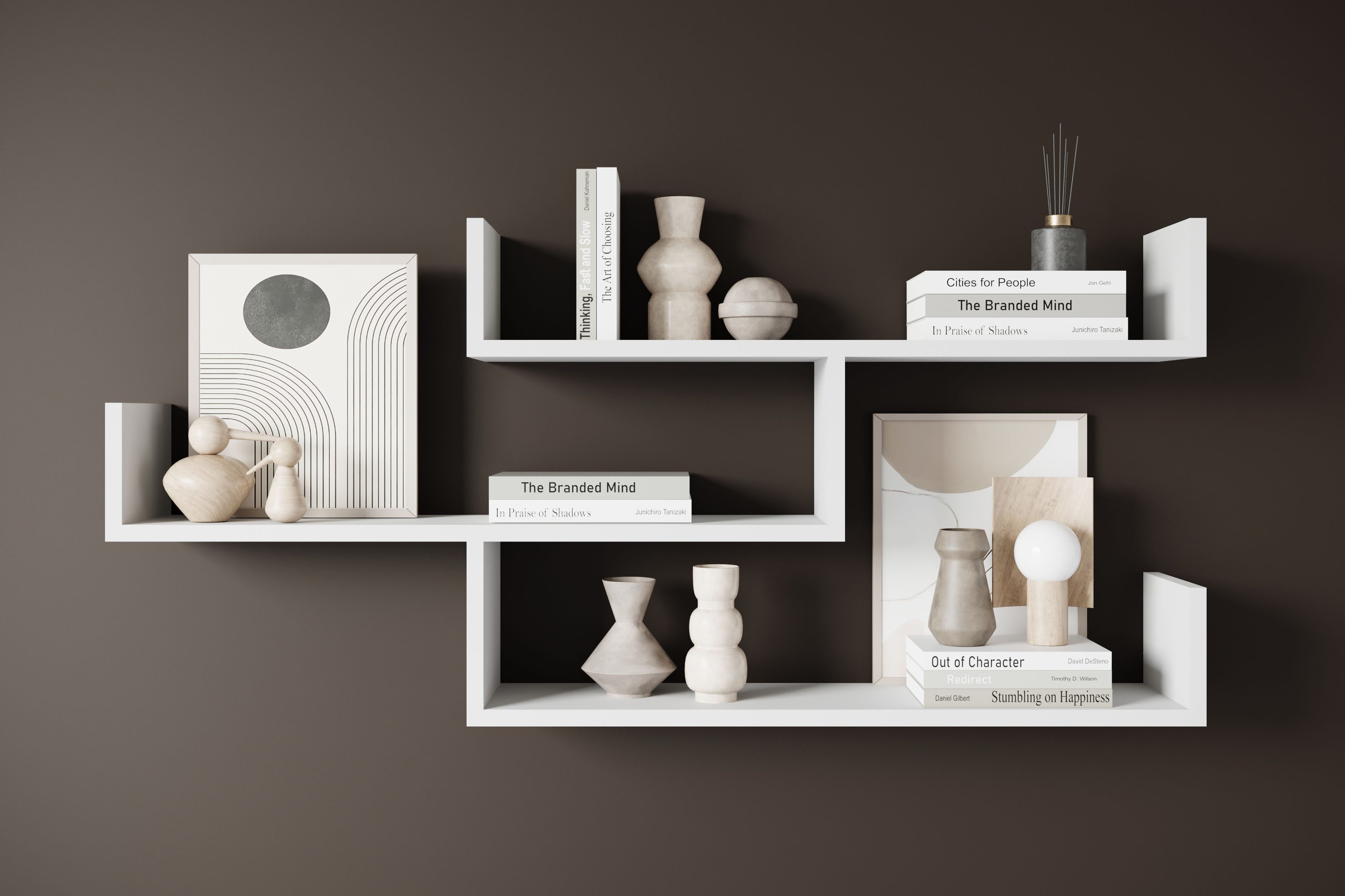 INOSIGN Wandboard Wandregal Trio, 1-tlg., Hängeregal mit 3 Ablageflächen, modernes Design, variabel einsetzbar
