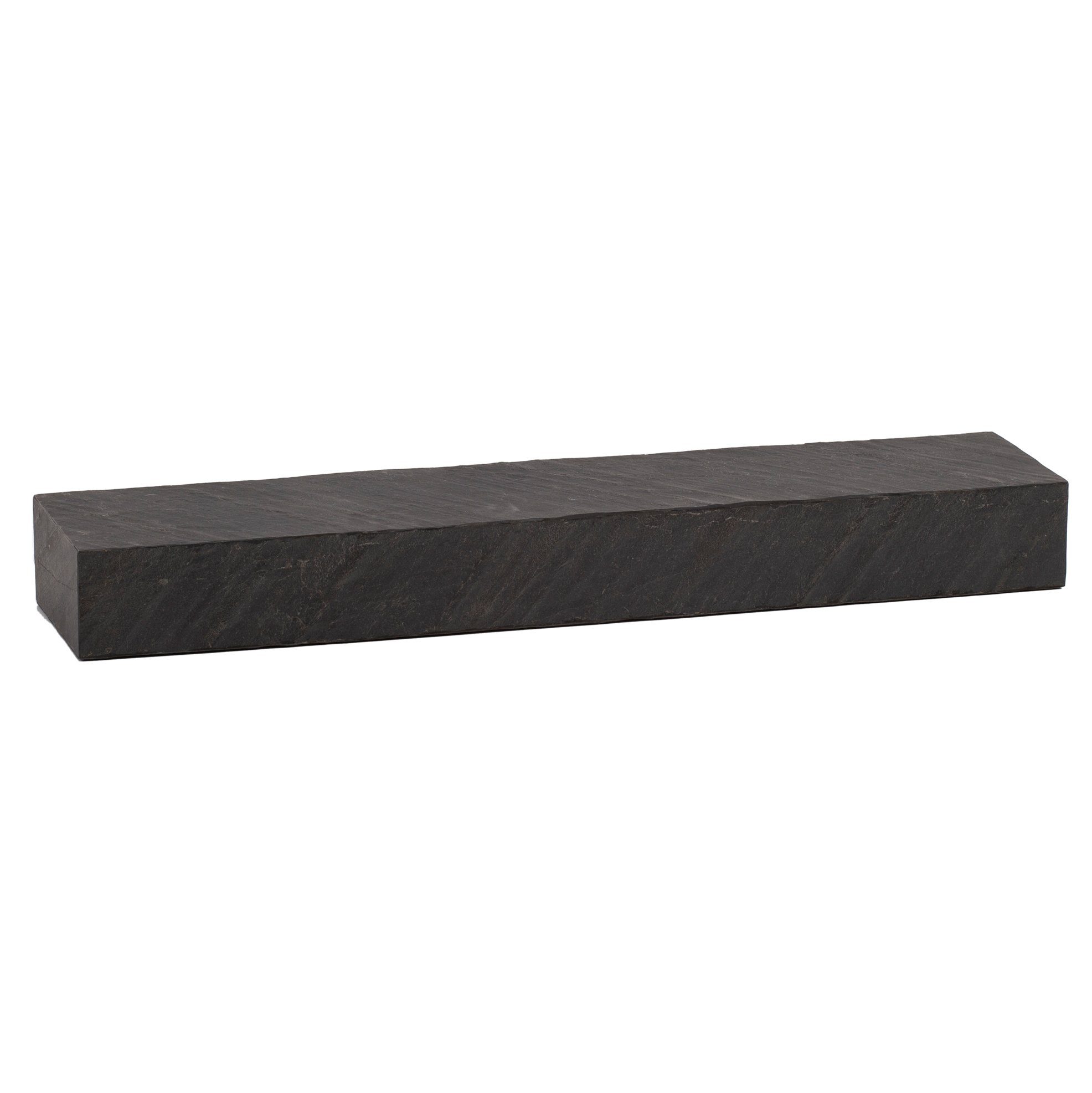Wohnling Wandregal WL6.784 90x10x20 cm Massivholz Steinoptik Hängeregal Regal Modern, 90x10x20 cm Mango Massivholz / Steinoptik, Modern, Hängeregal Rechteckig, Schweberegal Anthrazit