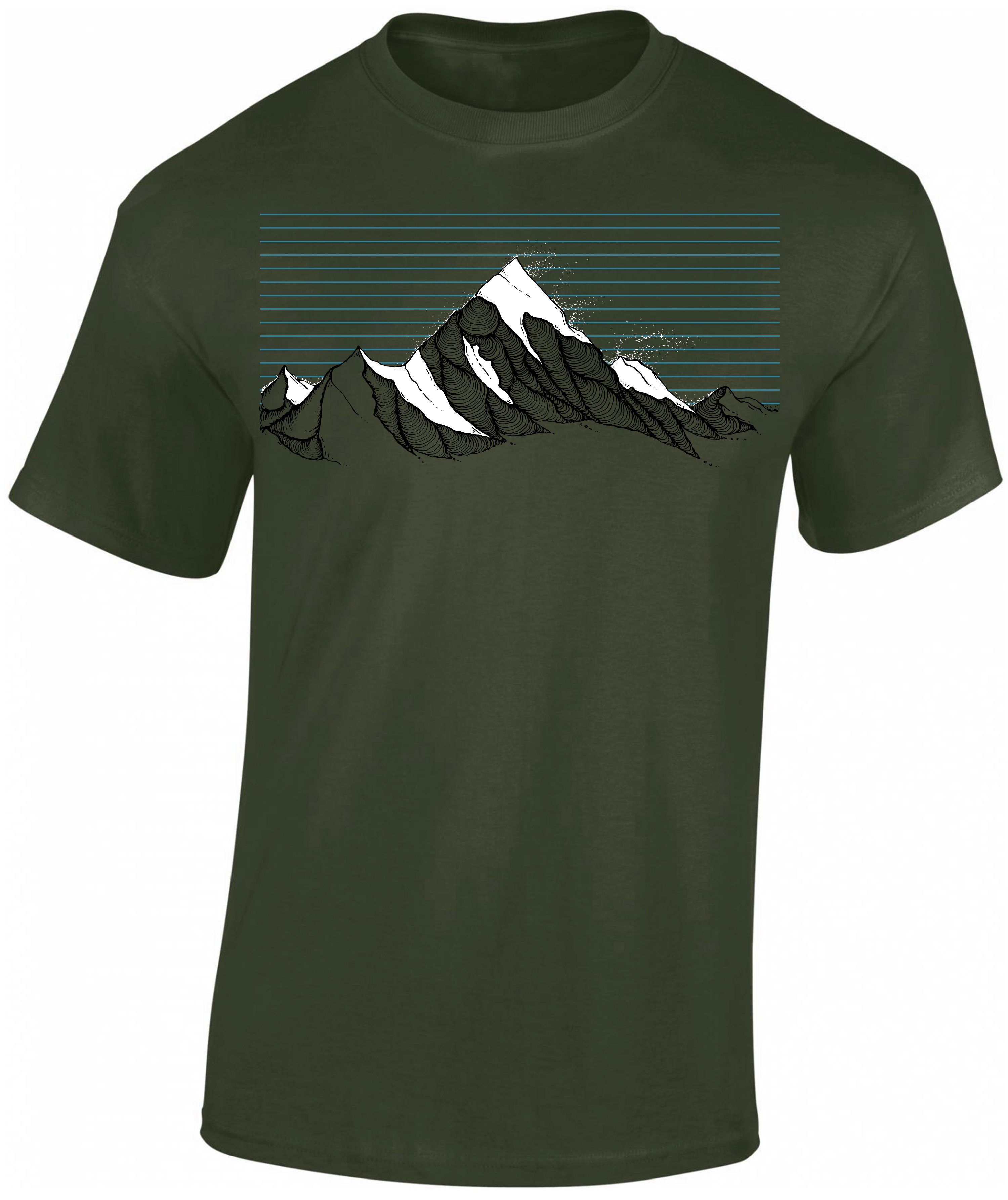 Baddery Print-Shirt Wander T-Shirt: "Bergwind" - günstig online kaufen