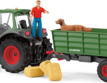 Schleich® Spielwelt FARM WORLD, Traktor mit Anhänger (42608)