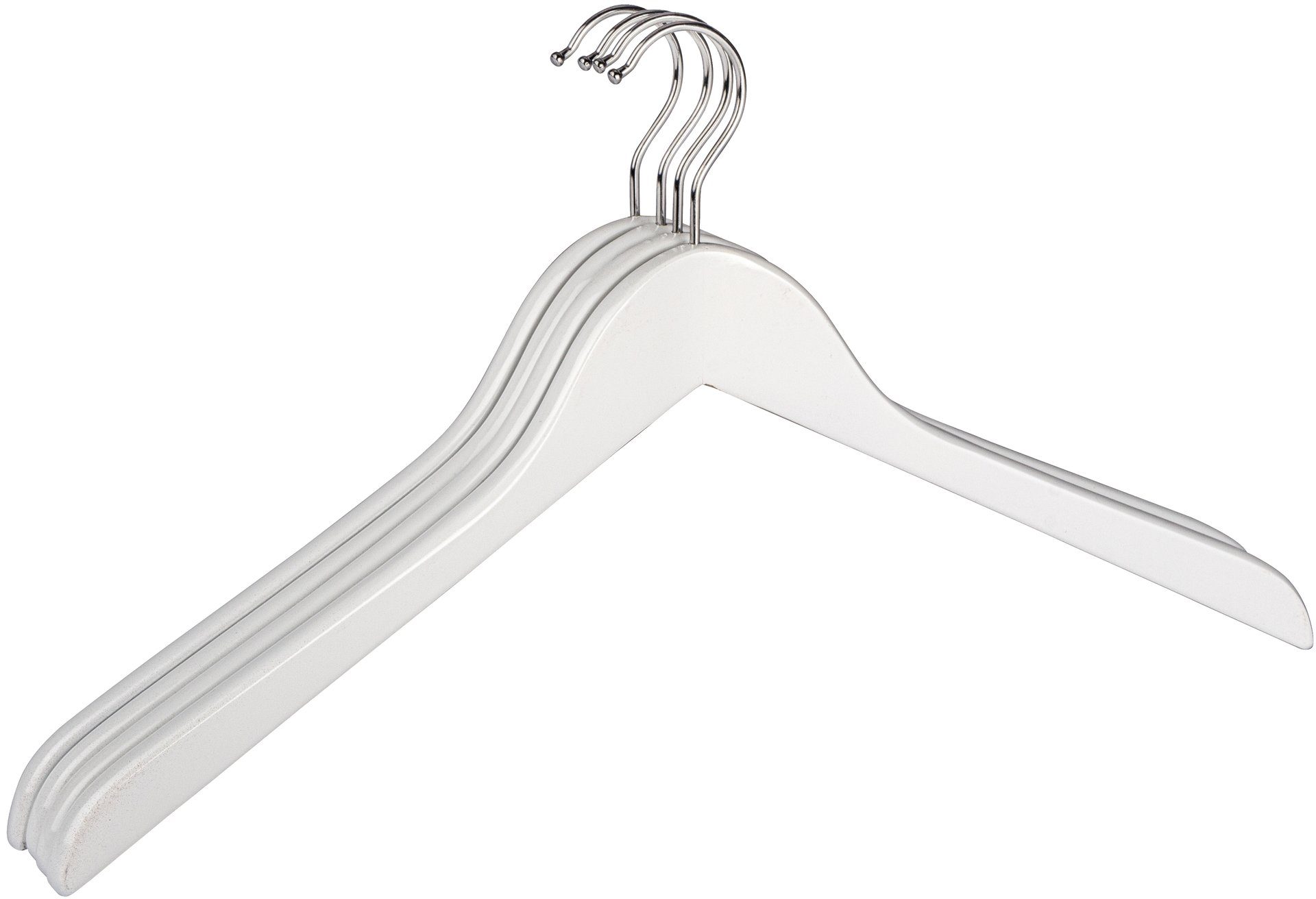 WENKO Kleiderbügel Blanca, (Set, 12-tlg), weiß-lackiertes günstig online kaufen