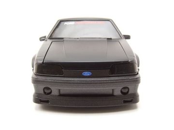 JADA Modellauto Ford Mustang GT 1989 schwarz grau Modellauto 1:24 Jada Toys, Maßstab 1:24