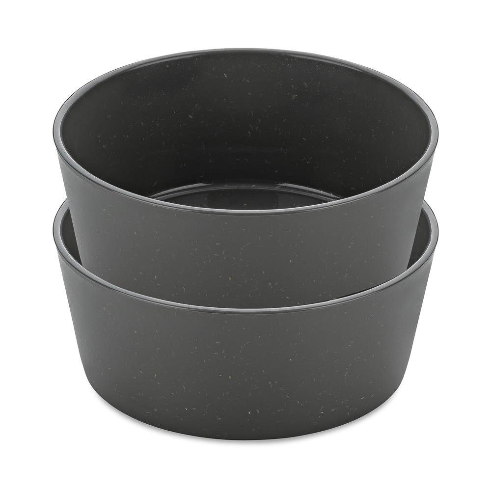 KOZIOL Schale CONNECT BOWL, Kunststoff, (2-tlg), 890ml, in Grau