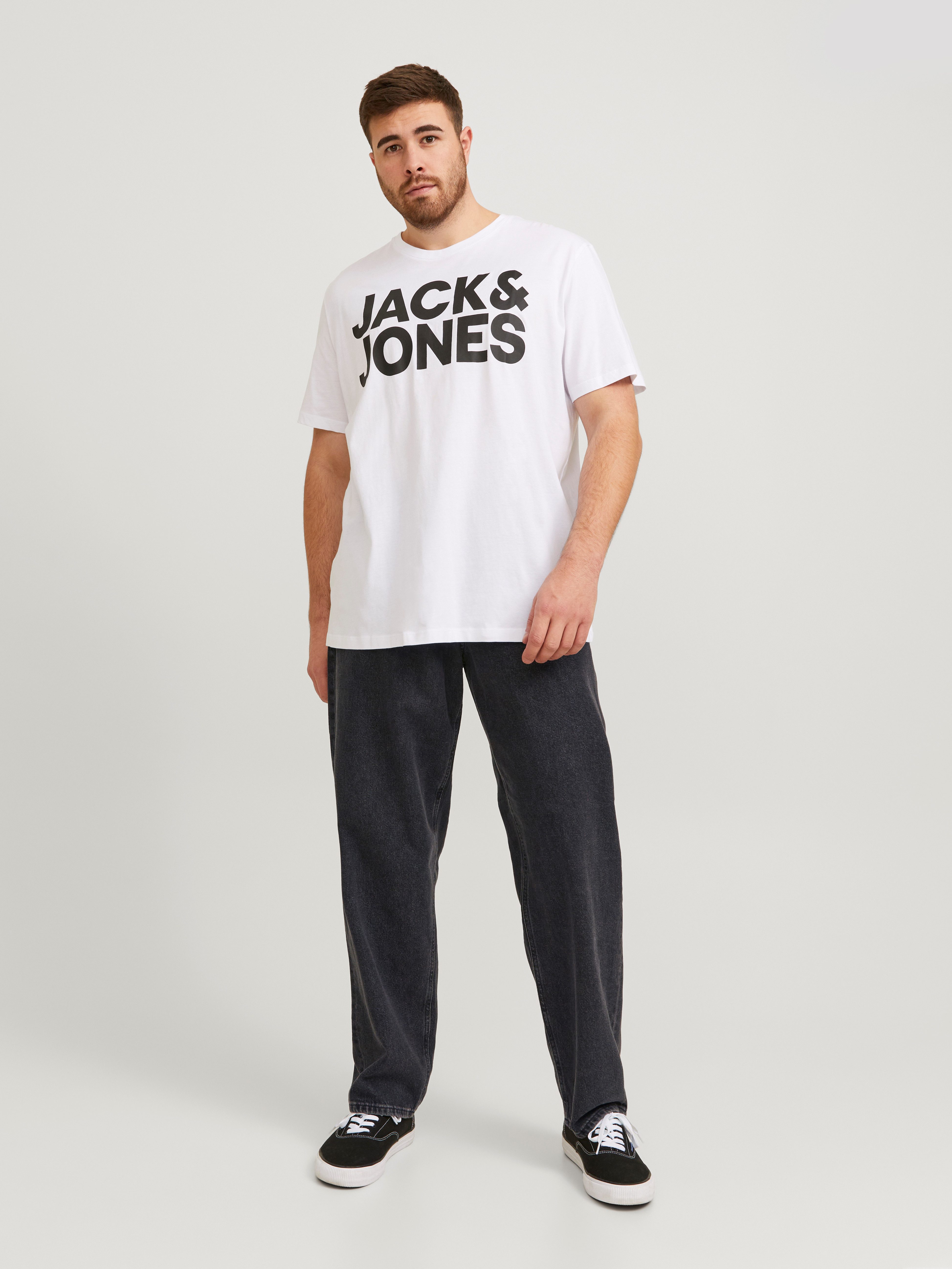 Jack & Jones PlusSize Relax-fit-Jeans JJICHRIS JJORIGINAL SQ 7 mit Five-Pocket-Design