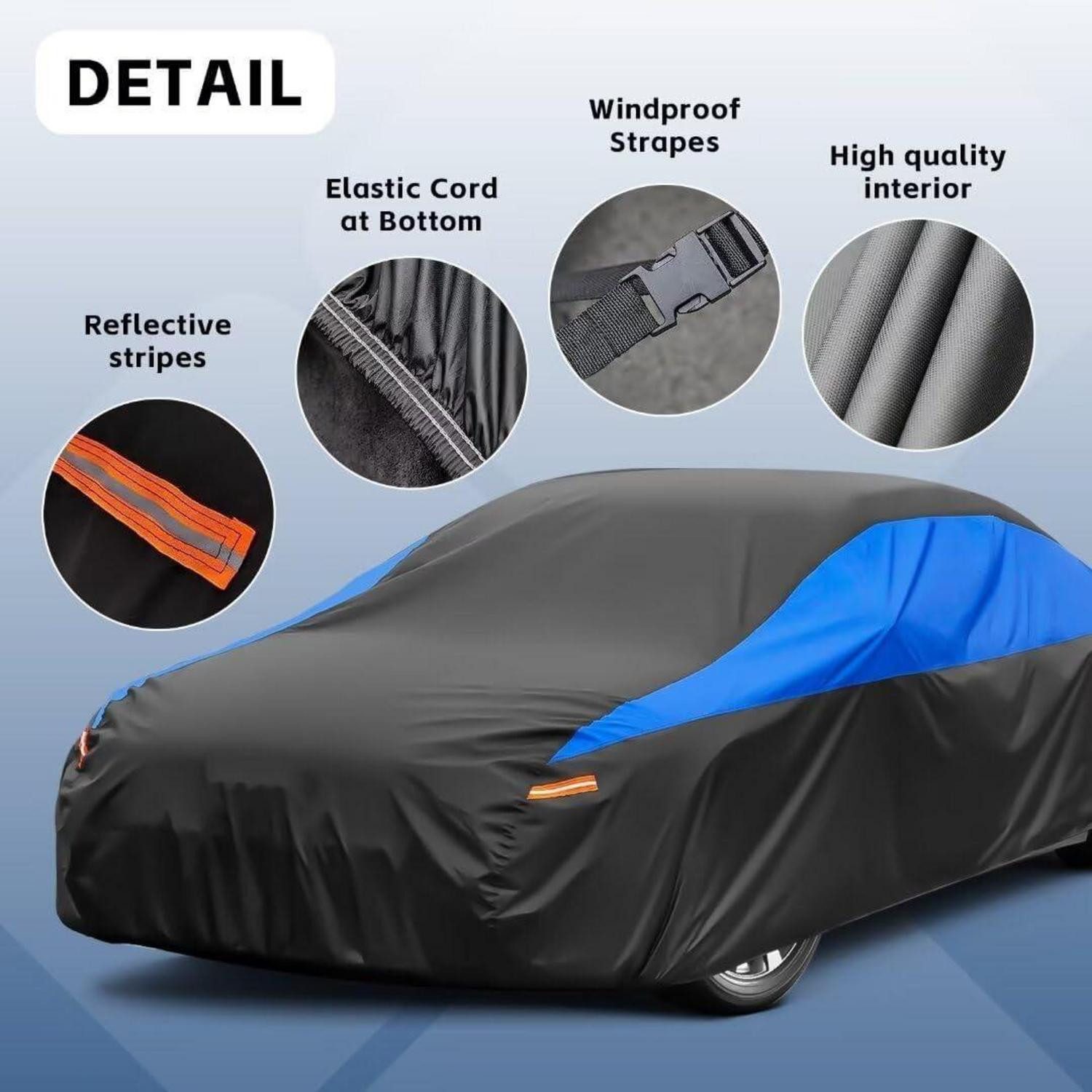 LuxusKollektion Autoplane Autoabdeckung wasserdicht atmungsaktiv Vollgarage Passend für Dacia