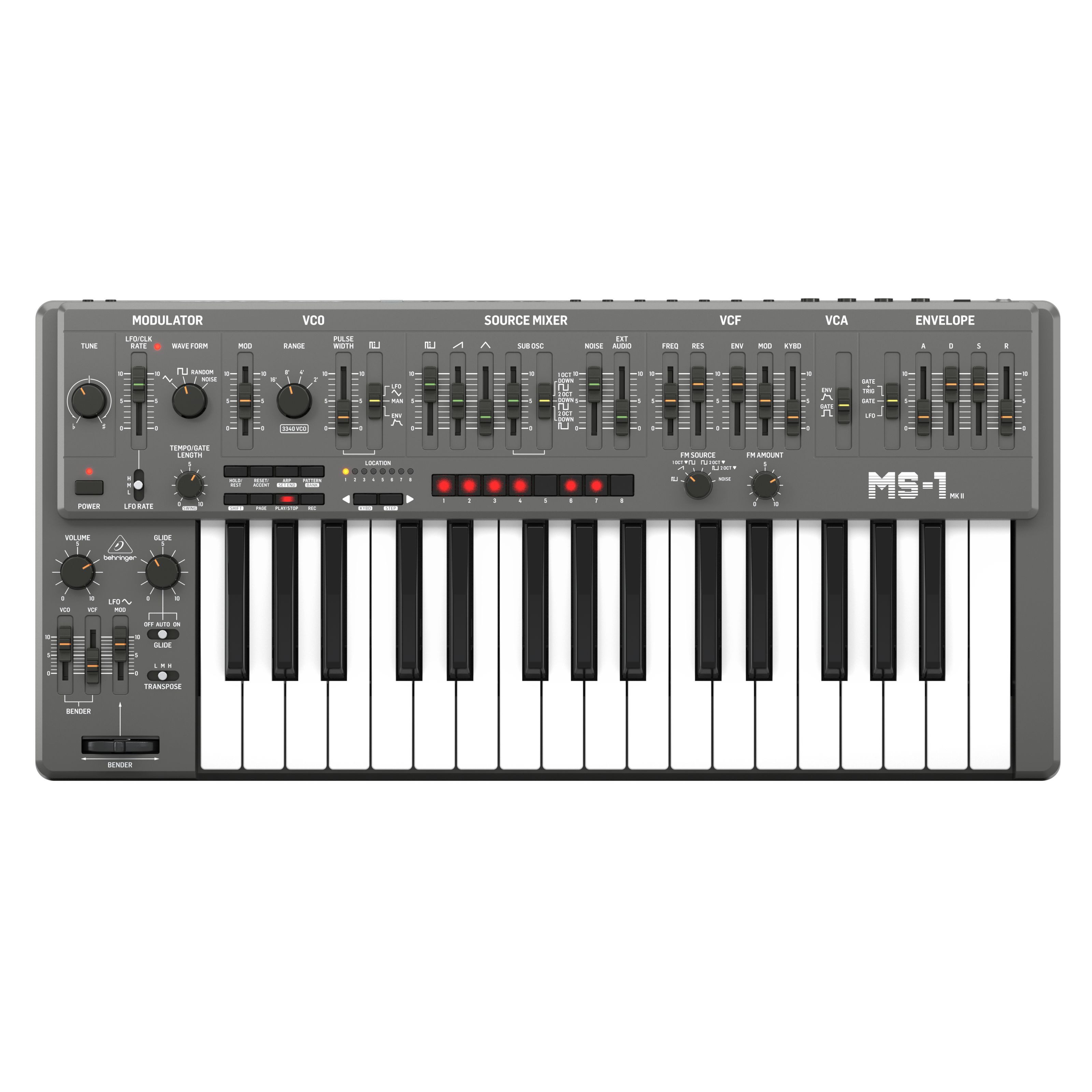 Behringer Synthesizer (Synthesizer, Analog Synthesizer), MS-1 MkII GY - Synthesizer