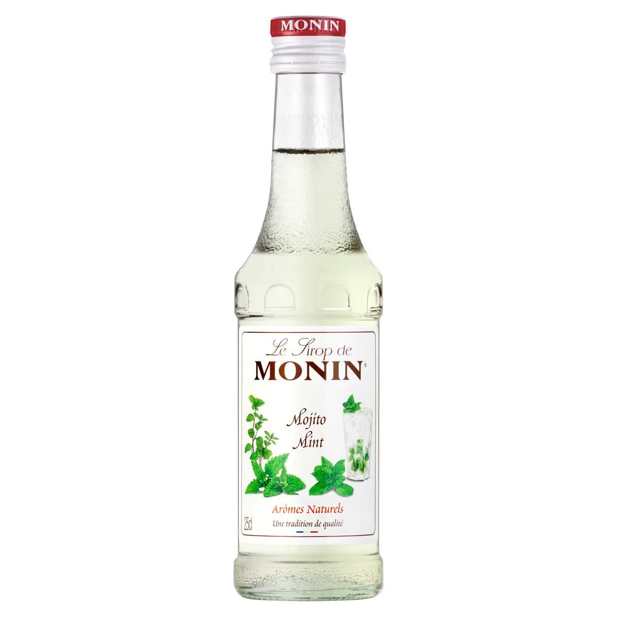 MONIN Getränke-Sirup, Monin Mojito Mint Sirup mit natürlichem Minzaroma 250ml