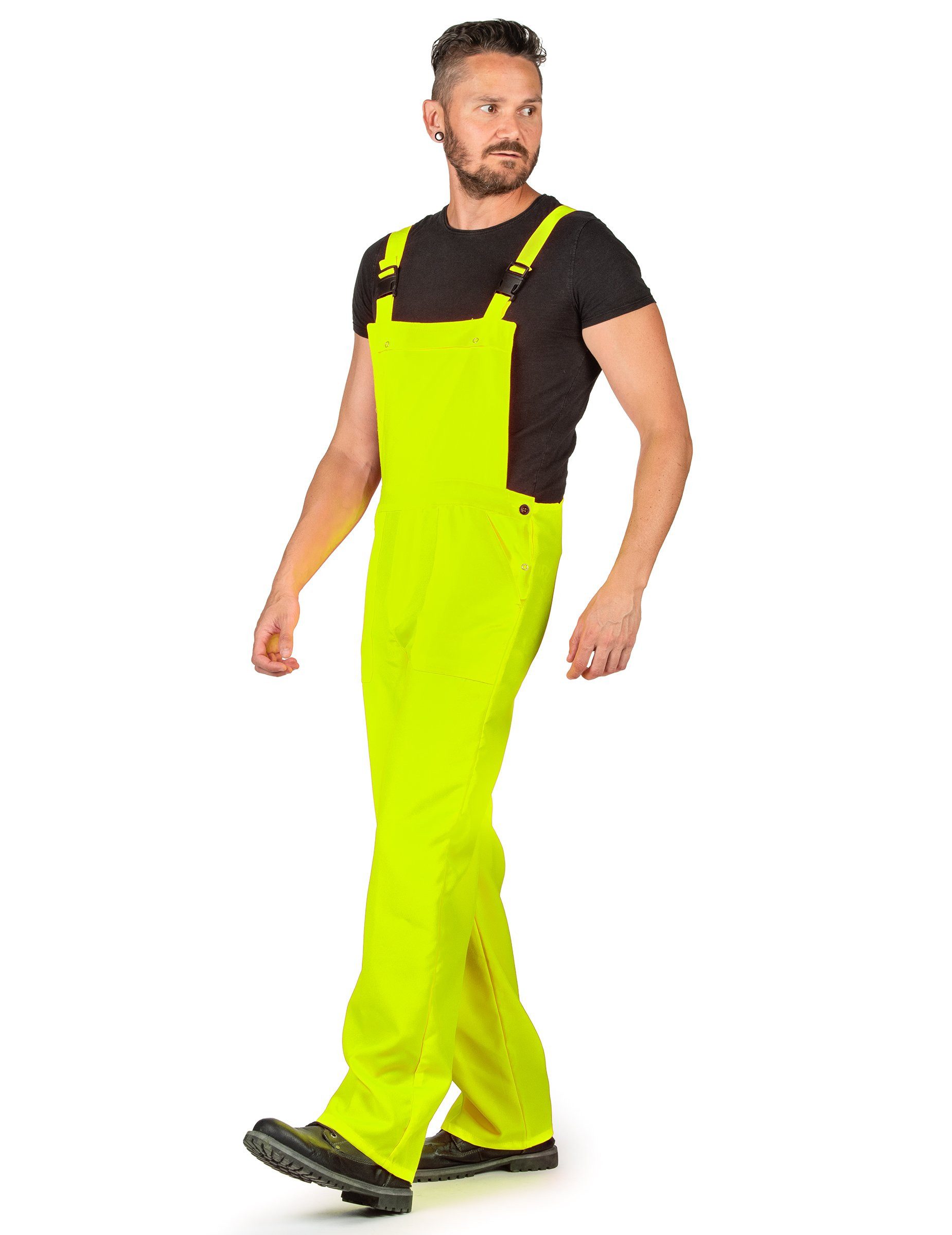 Espa Kostüm 80er-Latzhose neongelb