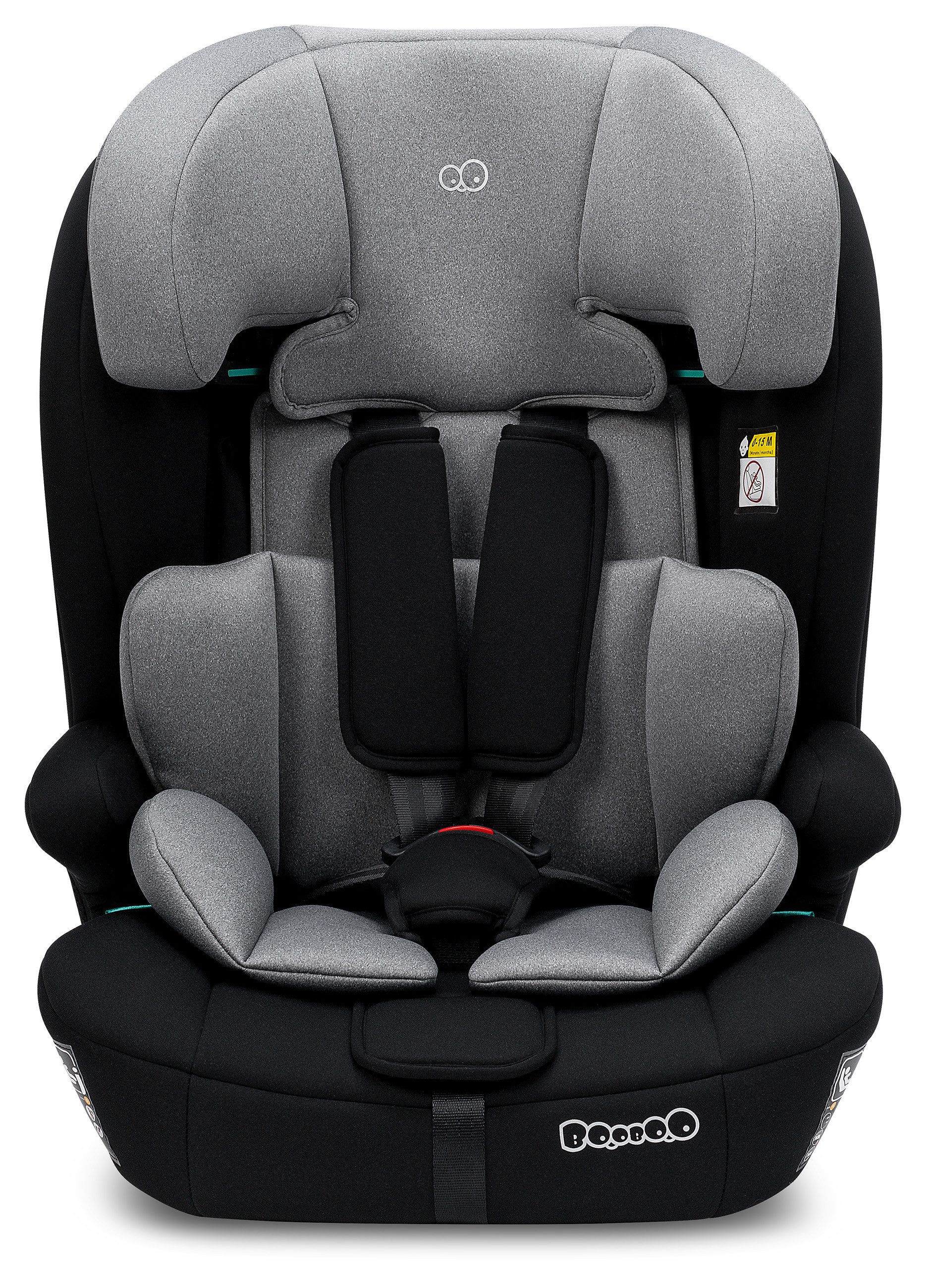 BooBoo Autokindersitz Safety Monaco mit Isofix, ab: 15 Monate, bis: 12 Jahre, ab: 76 cm, bis: 150 cm, mitwachsend und sicher für Kinder von 76-150 cm
