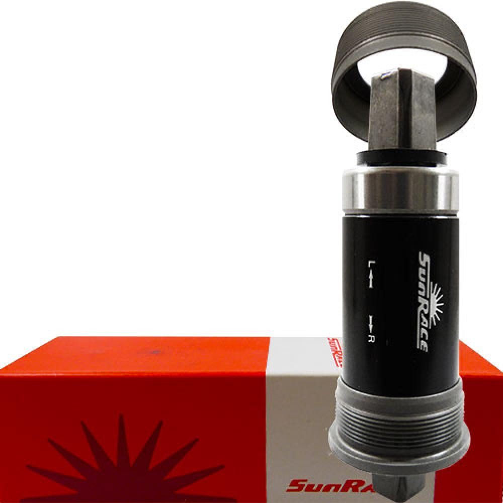 SunRace Fahrradpedale SunRace, Innenlager BBS15, 129-68 BSA, Stahlschalen, BBS15-129-BOX