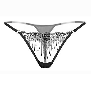 Lovolotti String-Ouvert Sexy Unterhose String Tanga Slip LO-L43 transparente String Damen Panty Nachtwäsche Reizwäsche Sexy Unterwäsche Durchsichtig