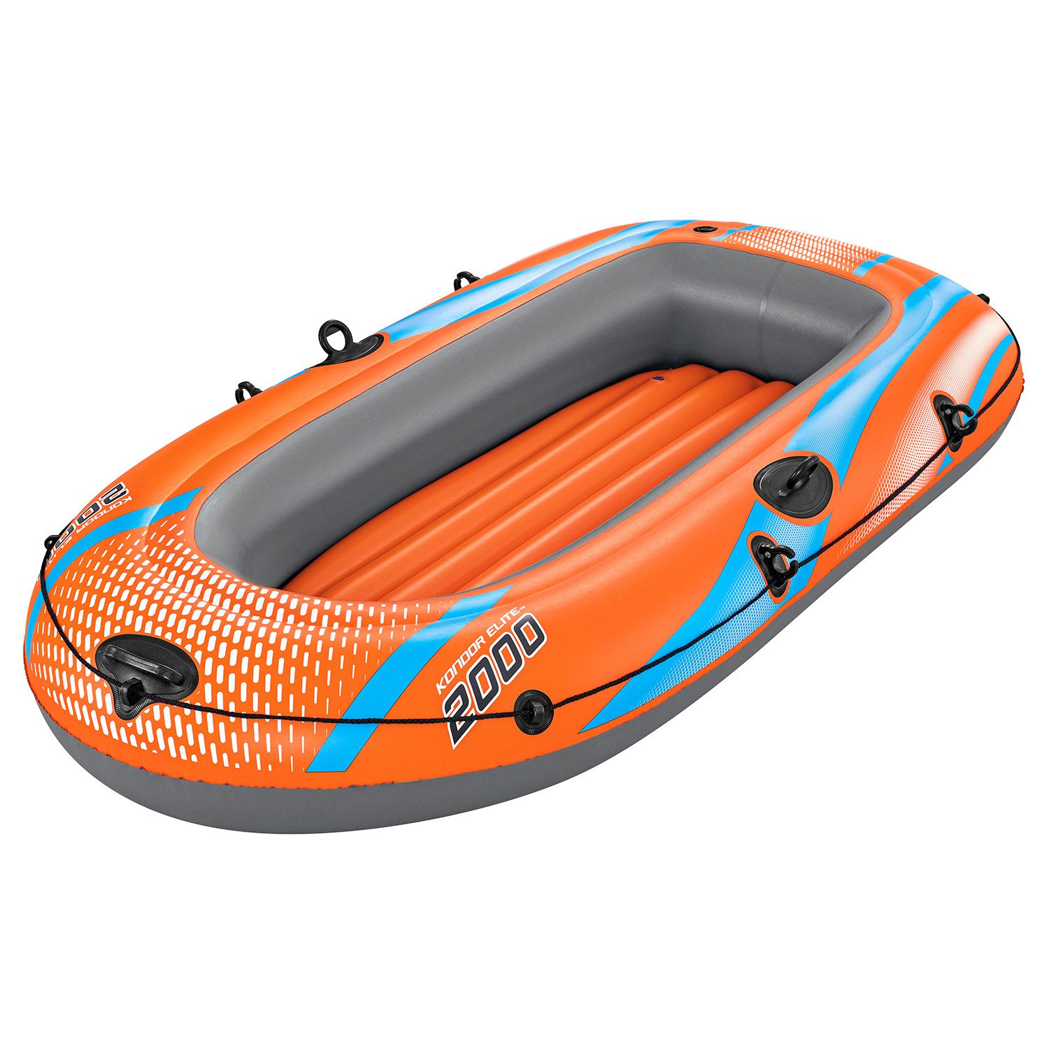 Bestway Schlauchboot Kondor Elite™ 2000, (Packung, 1-St., 196 x 106 x 31 cm), Inkl. Reparaturflicken