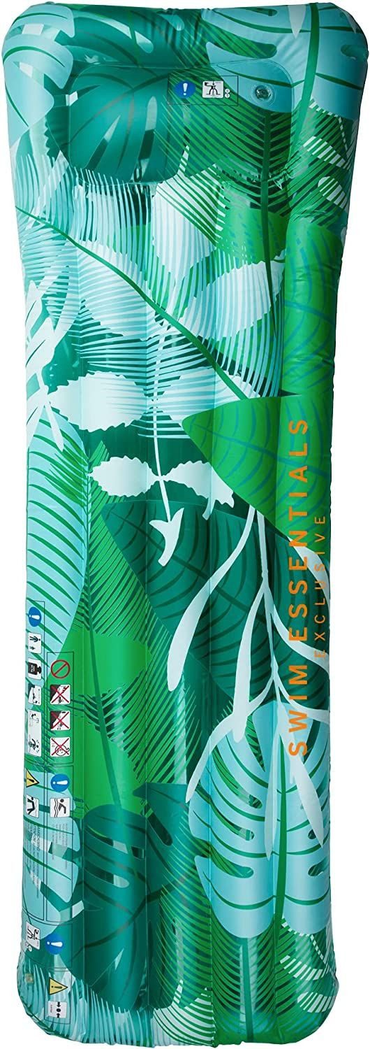 Swim Essentials Luftmatratze Luftmatratze Luxury Tropical 177 x 67 cm, Wassermatratze Matratze Schwimmmatratze Liege