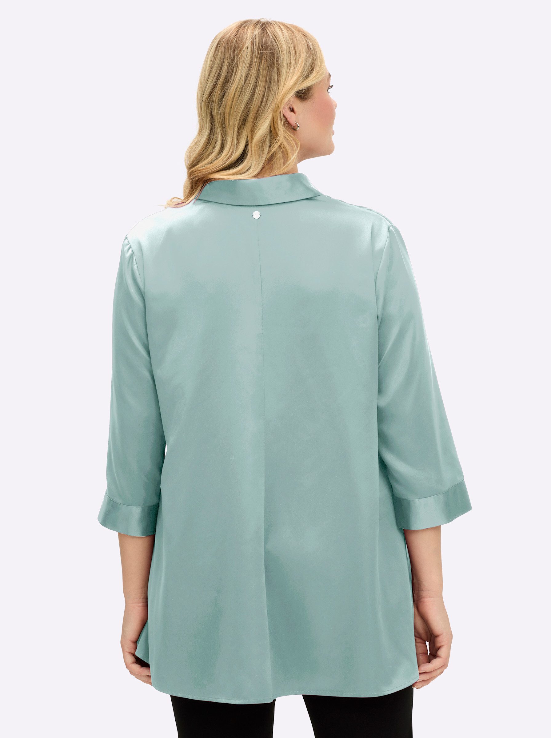 Sheego Klassische Bluse Satinbluse . günstig online kaufen