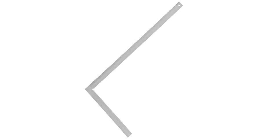 Karl Dahm Транспортир Karl Dahm Maurerwinkel ohne Anschlag - Flacher Metallwinkel