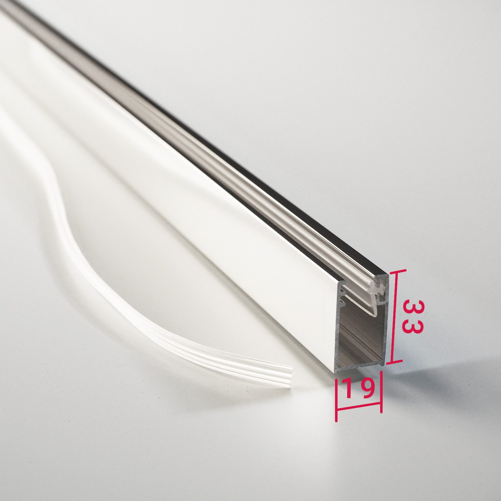 WITEN&NOCK Duschwand 195/200 cm Wandanschlussprofil aus günstig online kaufen