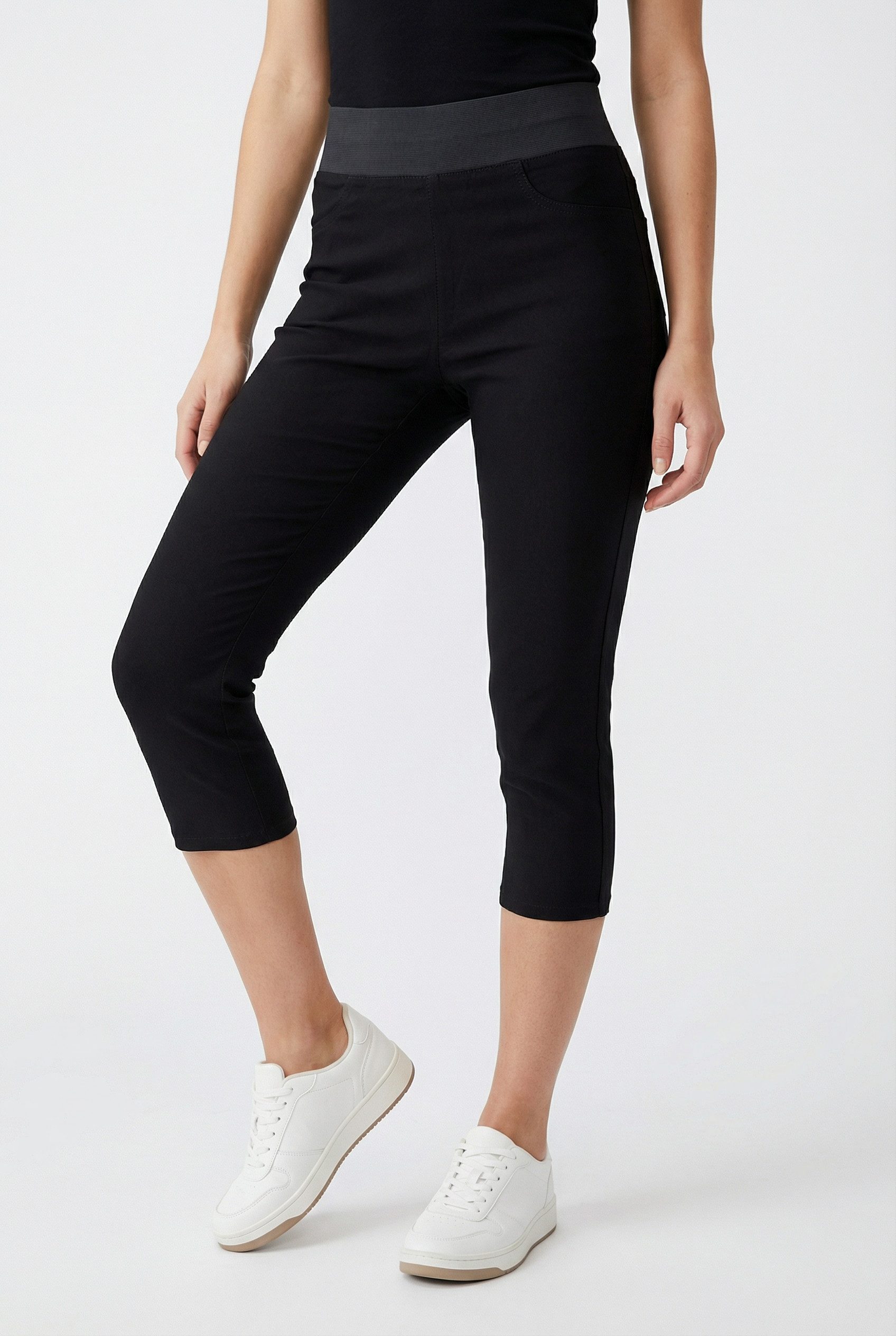 FREEQUENT Caprileggings FQSHANTAL-CA-POWER mit extra breitem Bund
