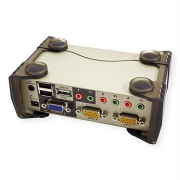 Aten CS1732B KVM Switch VGA, PS/2-USB, Audio, USB-Hub, 2 Ports Computer-Adapter