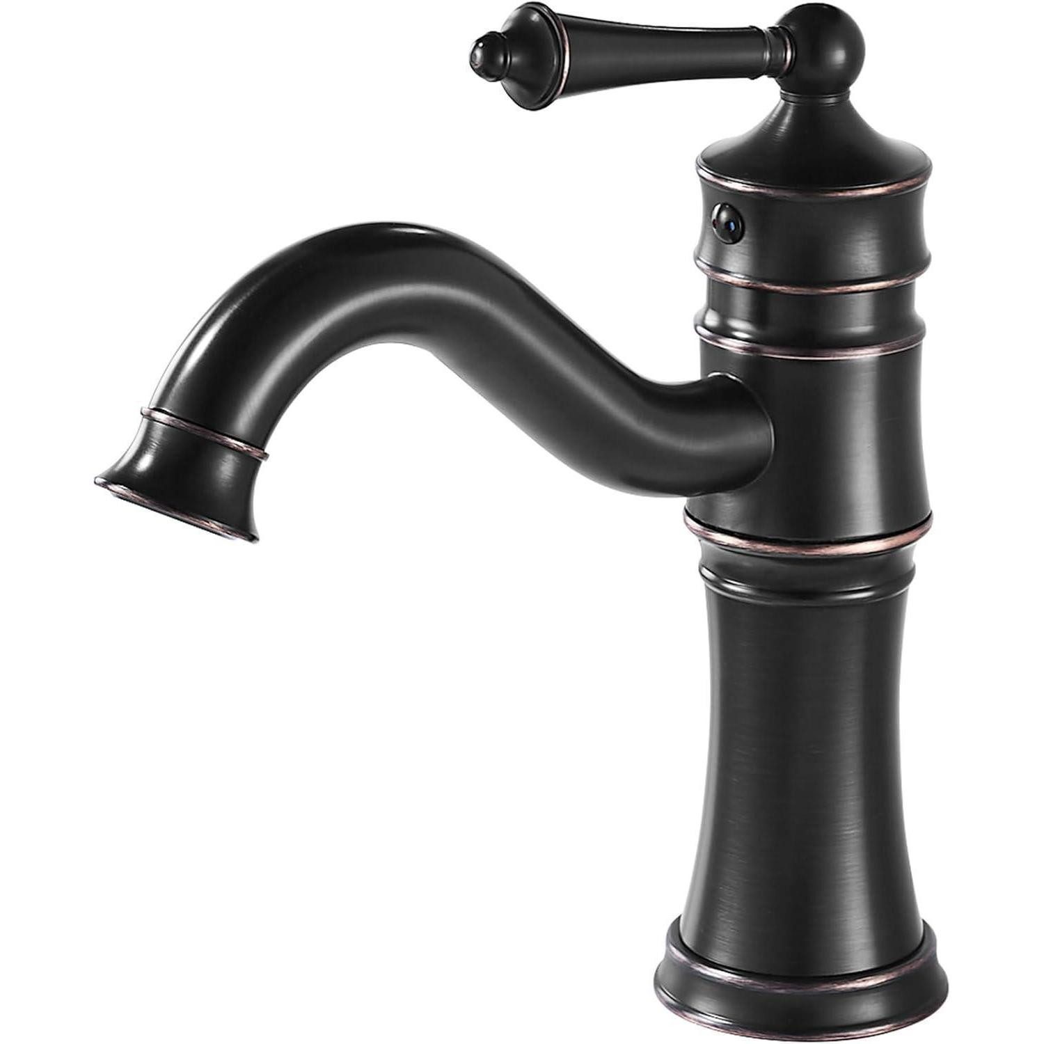 LuxusKollektion Waschtischarmatur Wasserhahn Schwarz Antik Waschtischarmatur Armatur Mischbatterie Retro