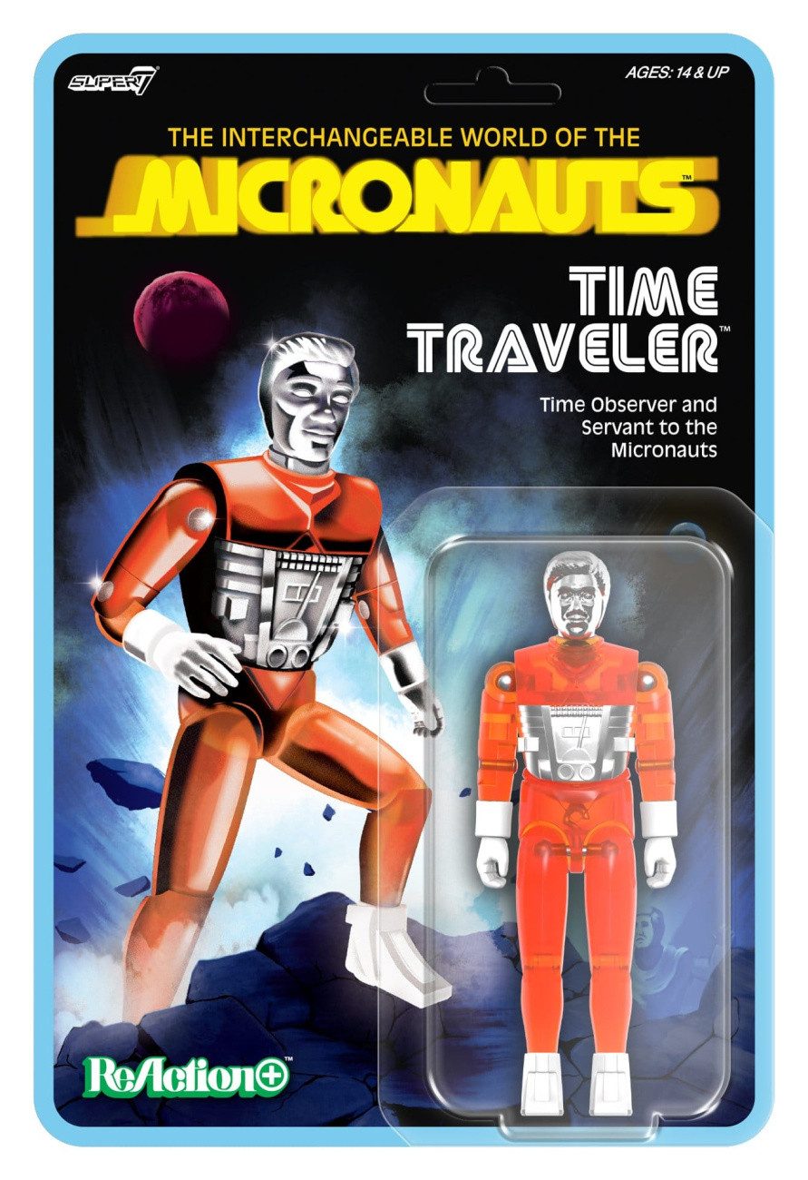 Super7 Actionfigur Micronauts ReAction+ Actionfigur Wave 04 Time Traveler (Translucent Or