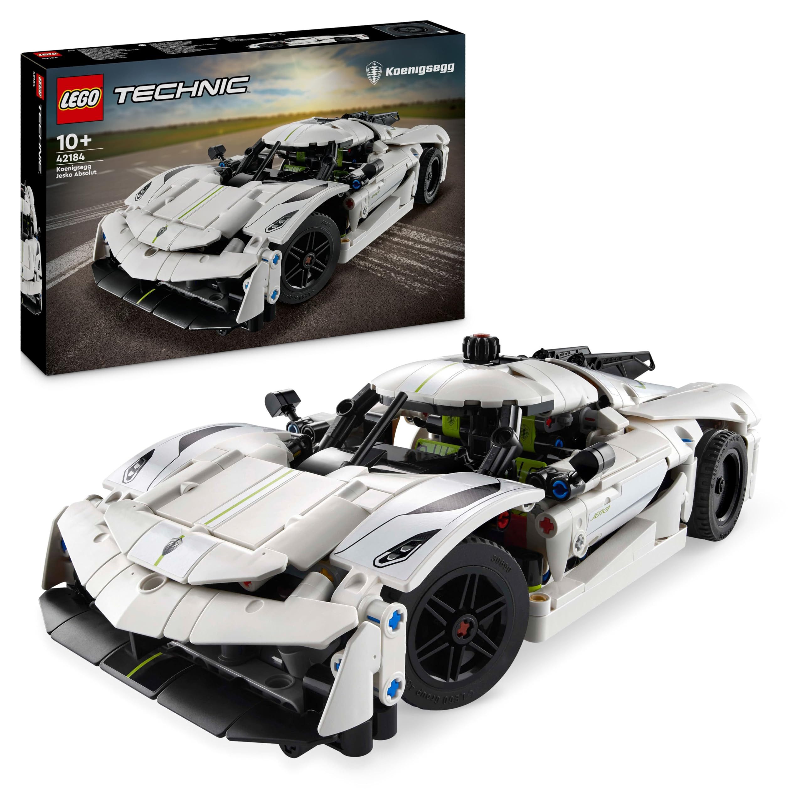 LEGO® Koenigsegg Jesko Absolut White Hypercar 42184 Konstruktions-Spielset, (801 St), 801-teiliges LEGO Bauset