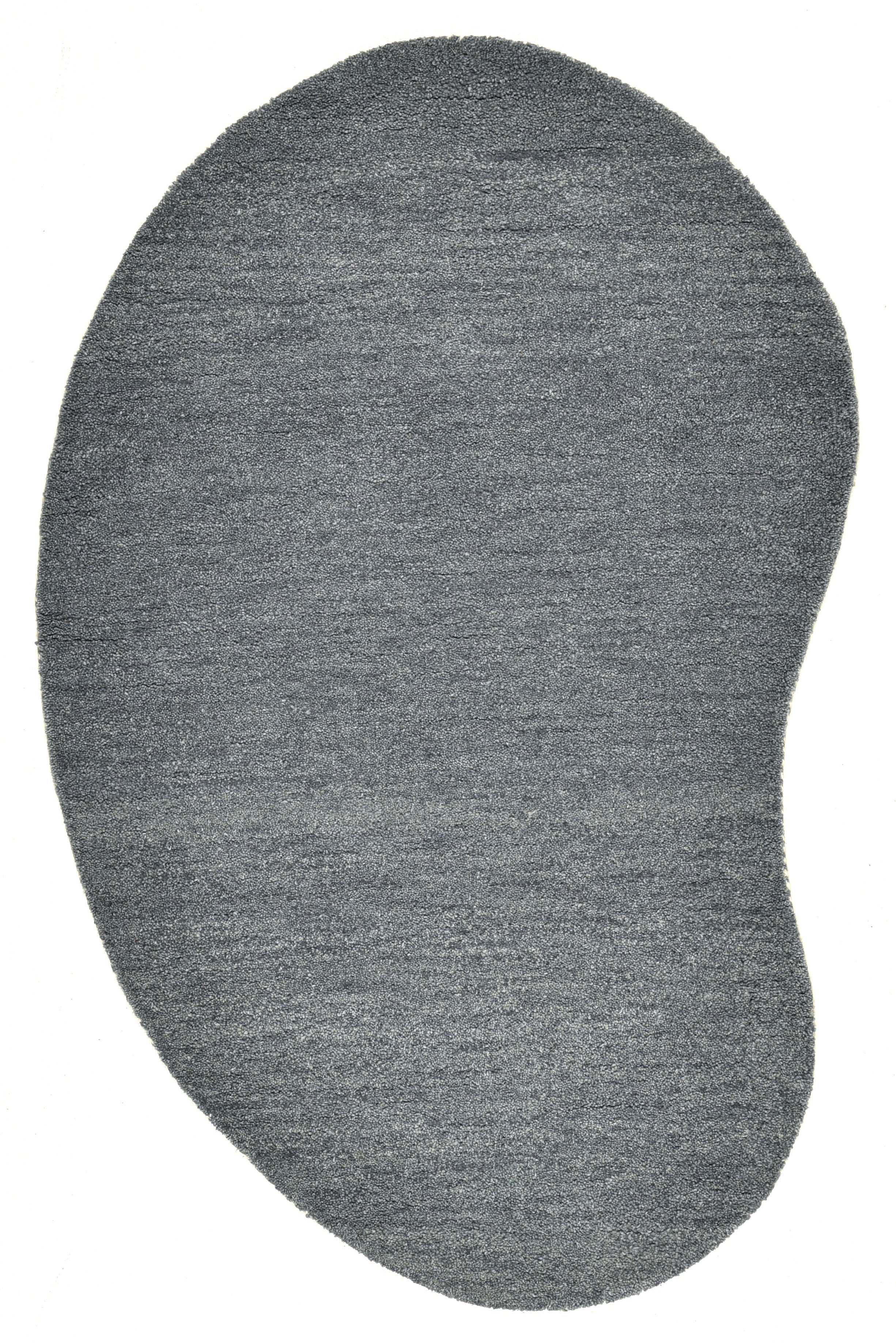 THEKO Wollteppich Gabbeh Uni, Handgefertigt, Teppich, meliert, reine Wolle, günstig online kaufen