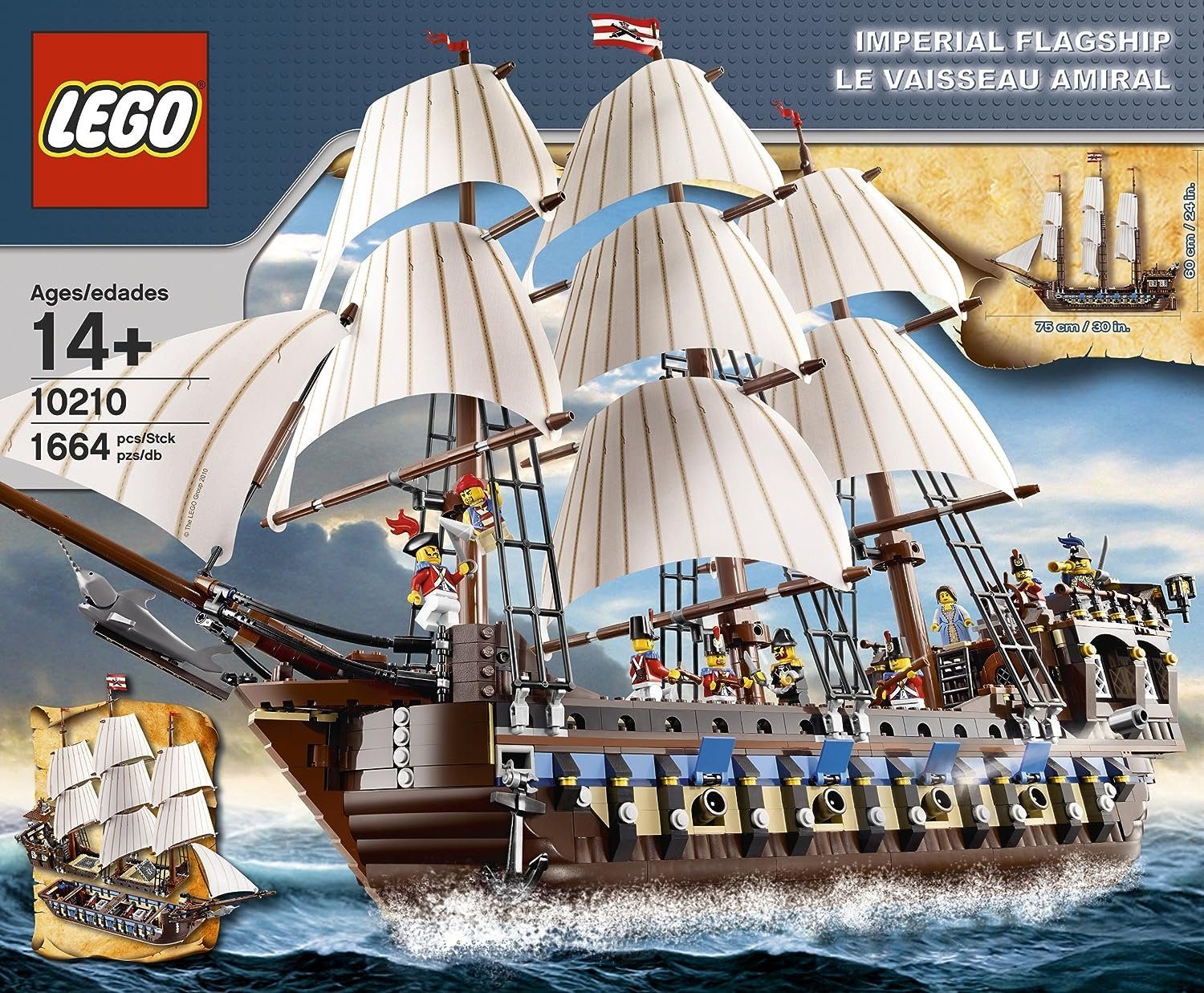 LEGO® Spielzeug-Schiff LEGO 10210 - Segelschiff, (1664-tlg)