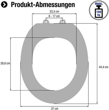 CORNAT WC-Sitz Ansprechendes Design - Pflegeleichter Duroplast - Quick up