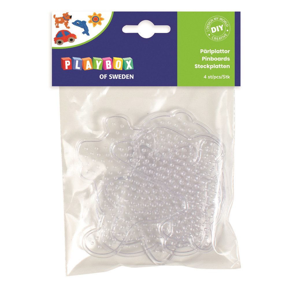 Playbox Bügelperlen 4 Steckplatten für Bügelperlen