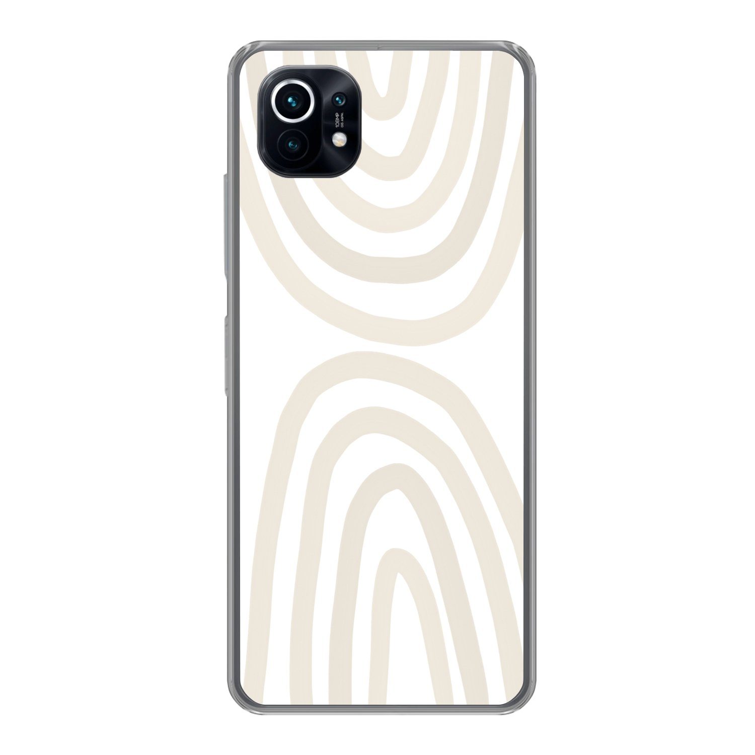 MuchoWow Handyhülle für Xiaomi Mi 11 Regenbogen - Pastell - Design - Abstrakt, Phone Case, Silikon, Schutzhülle Dünn