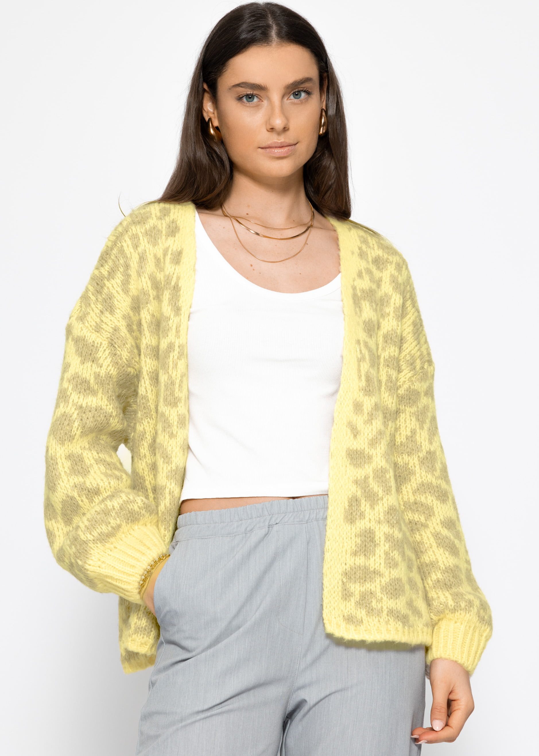 SASSYCLASSY Cardigan Cardigan Damen aus Grobstrick günstig online kaufen