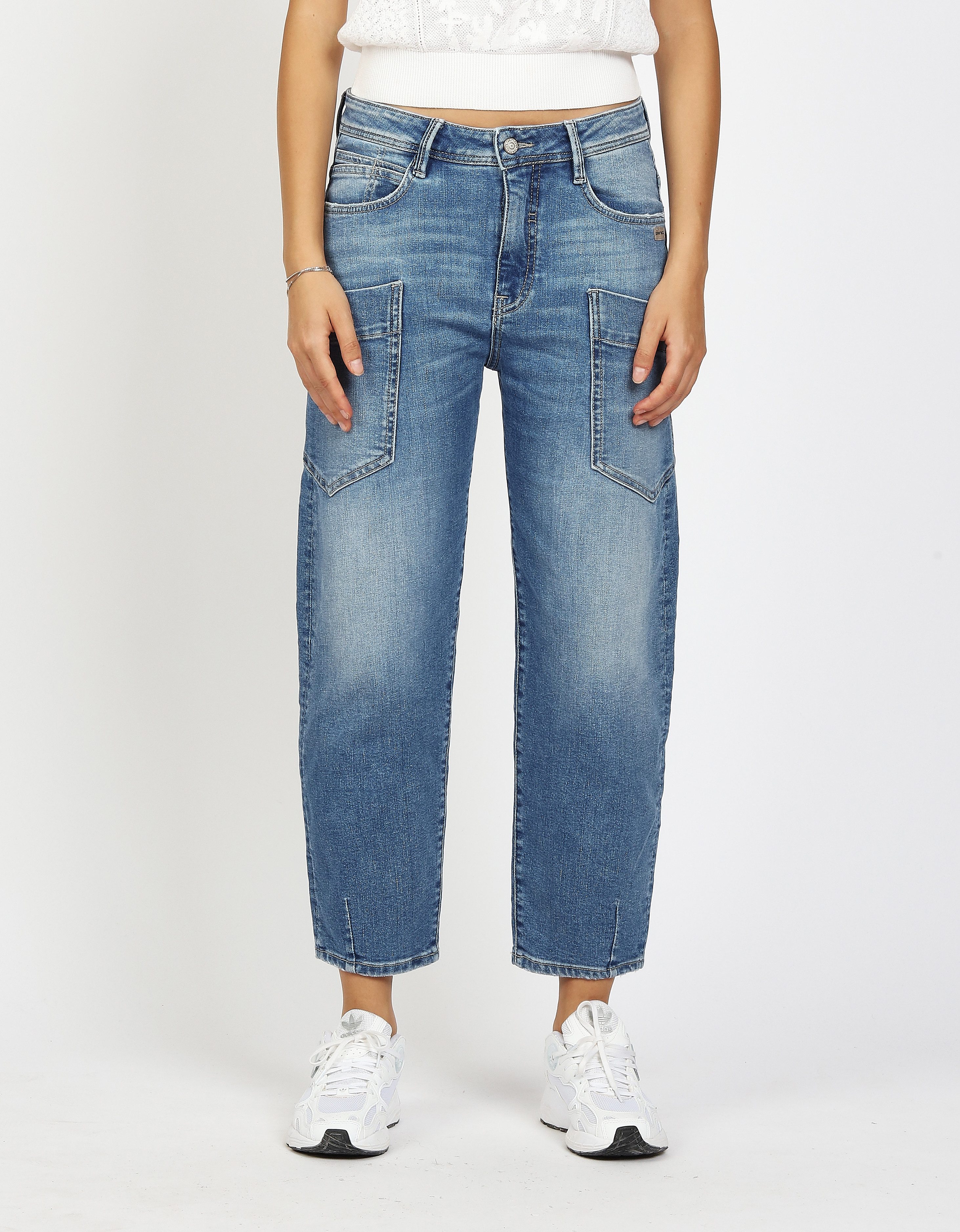 GANG 5-Pocket-Jeans 94IDA WORKER O-Shape mit aufgesetzten Taschen