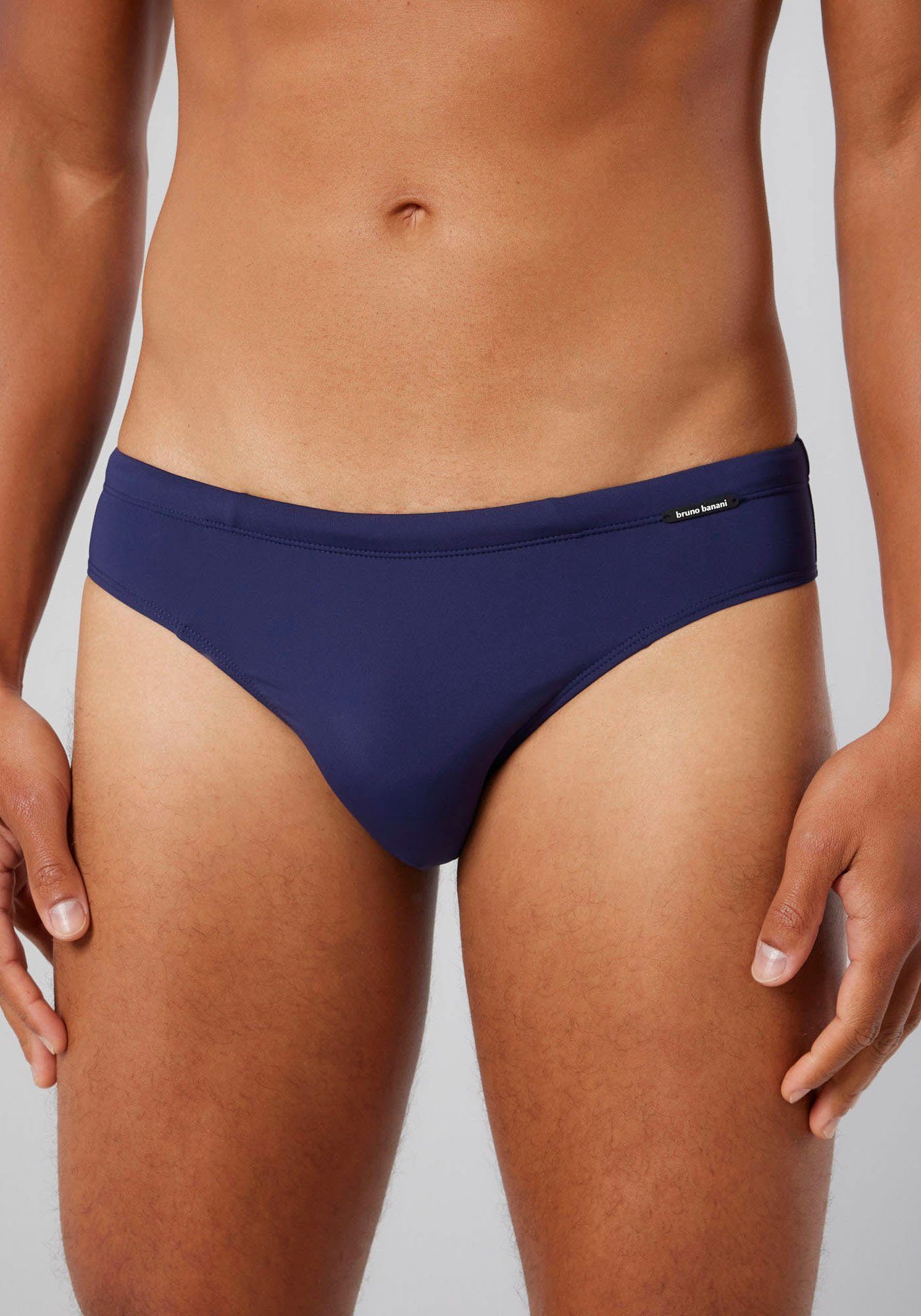 Mini Logoprägung marine Swim Line 2.0 (1-St) Bruno Banani Badeslip Wave vorhanden