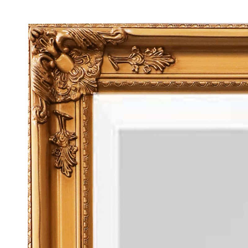 LC Home Spiegel Barock XXL Spiegel Gold ca. 200 x 100 cm Antik-Stil Ganzkörperspiegel