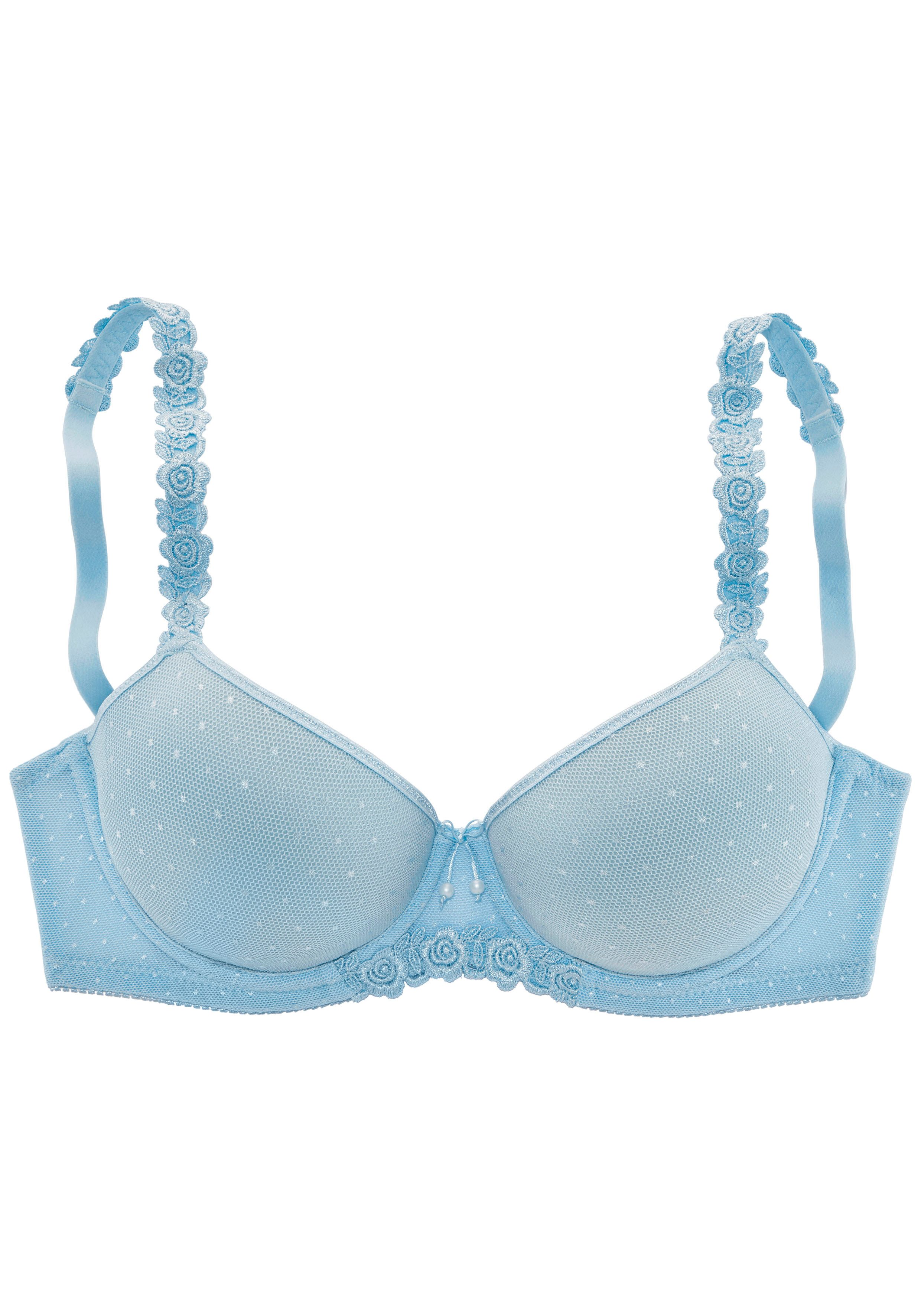 LASCANA Schalen-BH mit Bügel, mit verzierten Trägern, Dessous