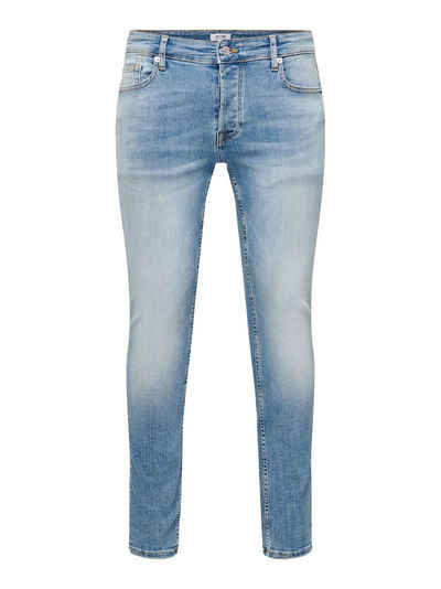 ONLY & SONS Slim-fit-Jeans Skinny Fit Jeans Basic Hose Denim Pants ONSWARP 4793 in Blau