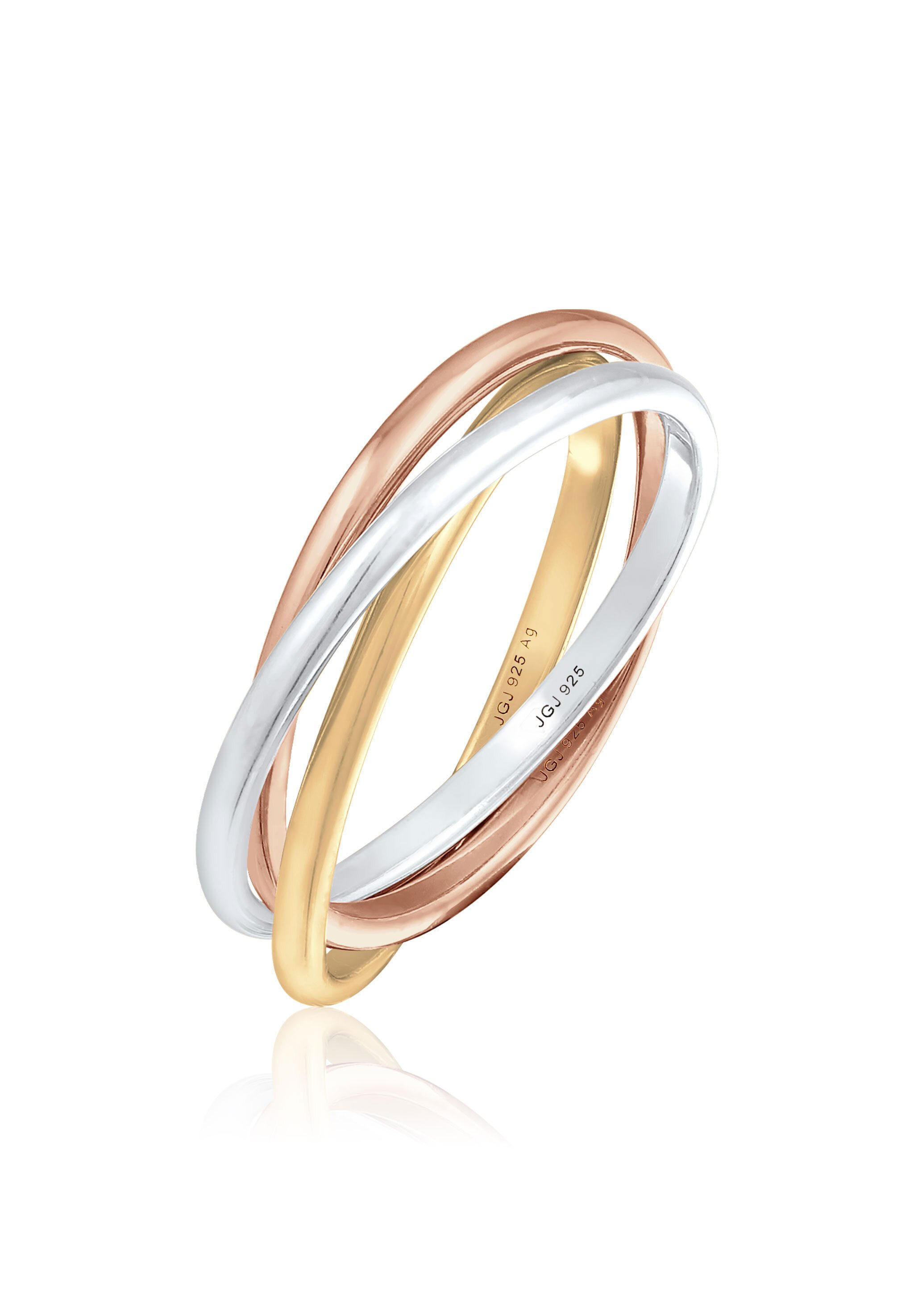 Elli Fingerring Wickelring Trio Trini Basic 925 Silber günstig online kaufen