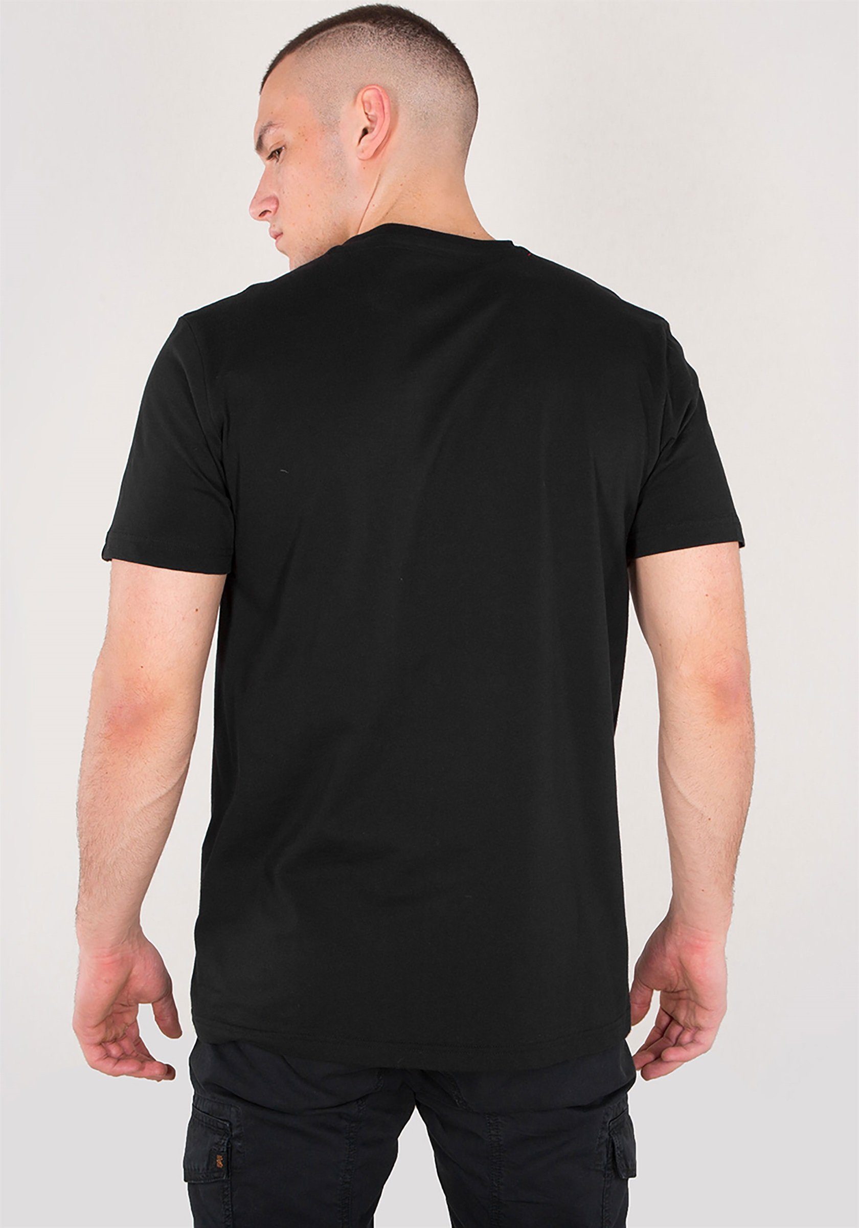 Print Alpha T-Shirt Industries black/gold Herren Adult Alpha Foil Basic Industries T-Shirt