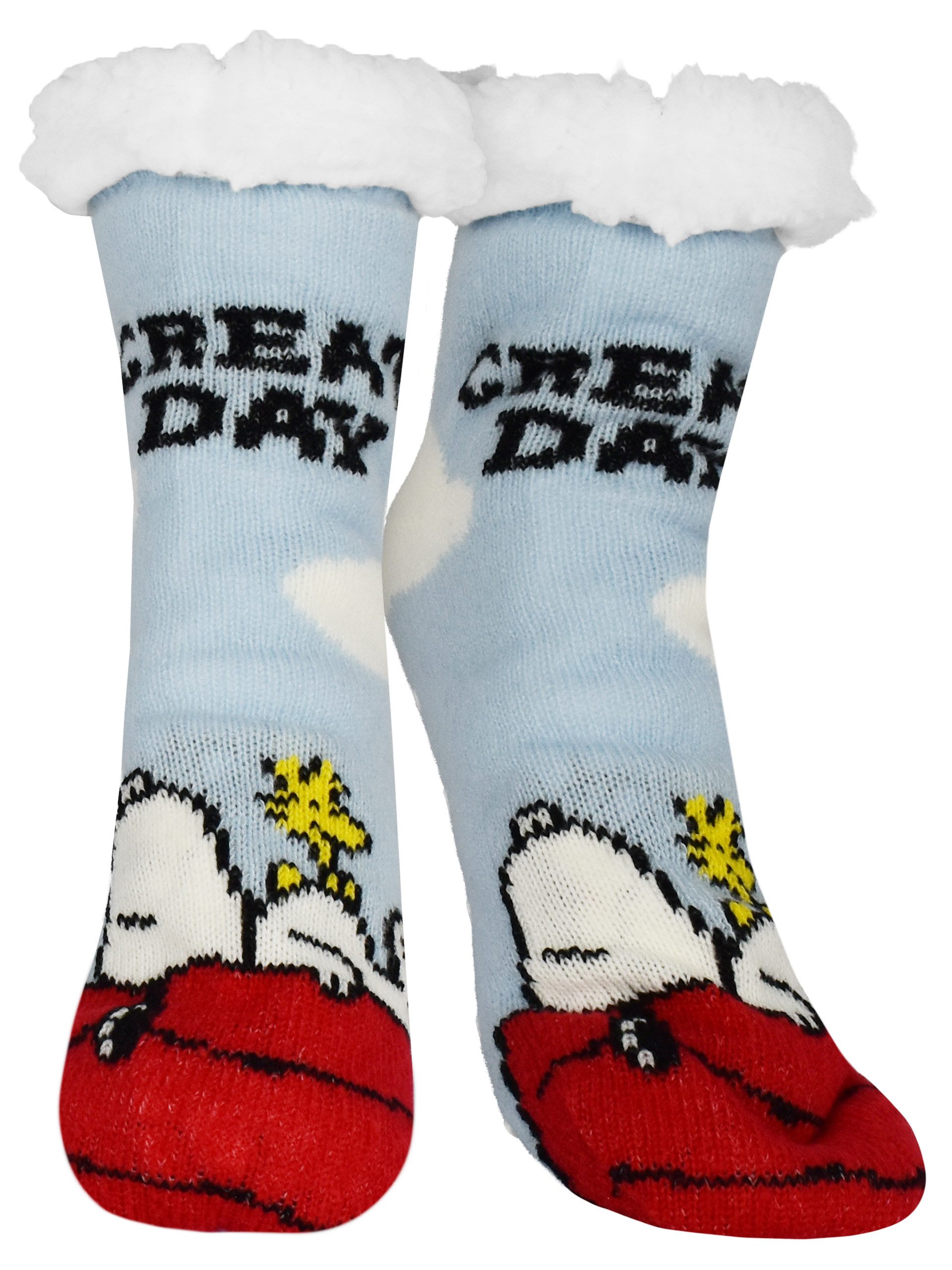 Haussocken Peanuts Snoopy Hüttensocken Great Day Haussocken Kuschelsocken Socken