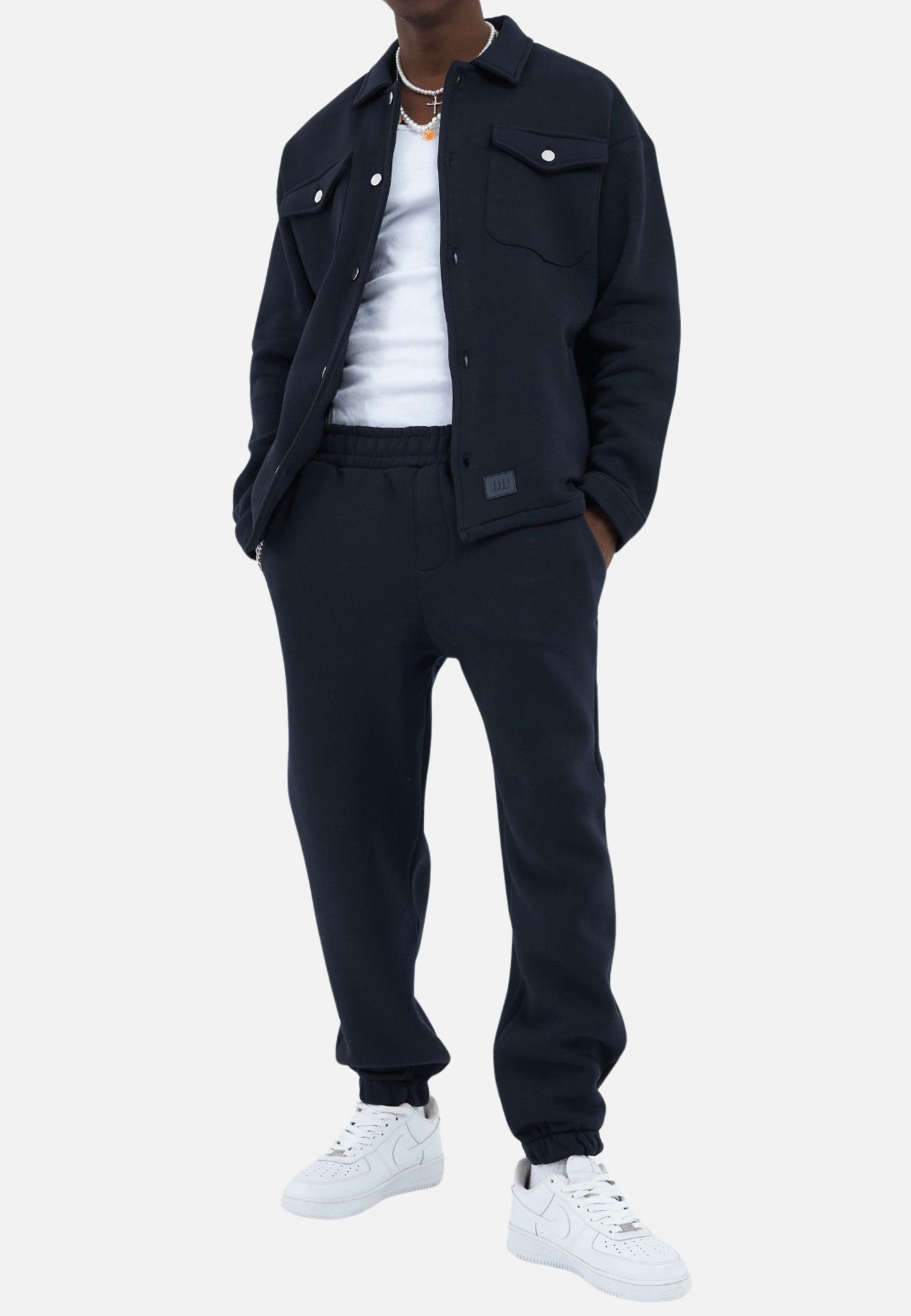 OSSY HOMER Hemdjacke Oversize Hemdjacke Oberteil