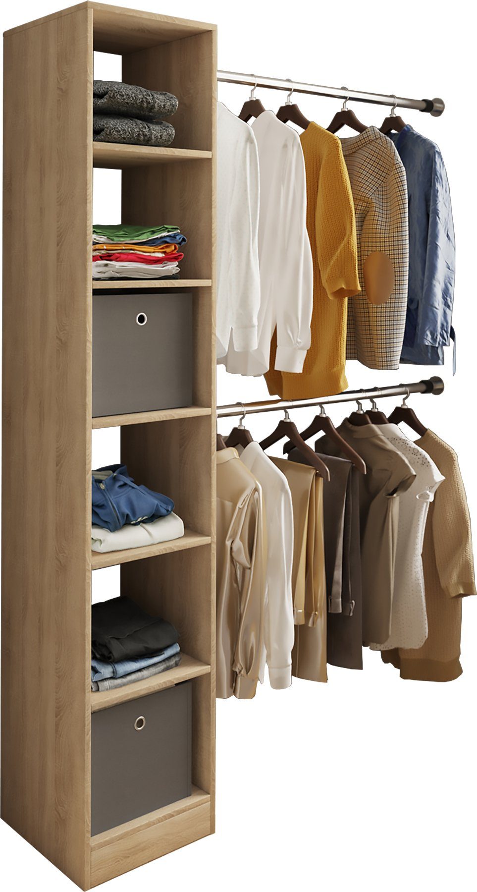 VCM Kleiderschrank Offener Kleiderschrank Dachschrägen Regal günstig online kaufen