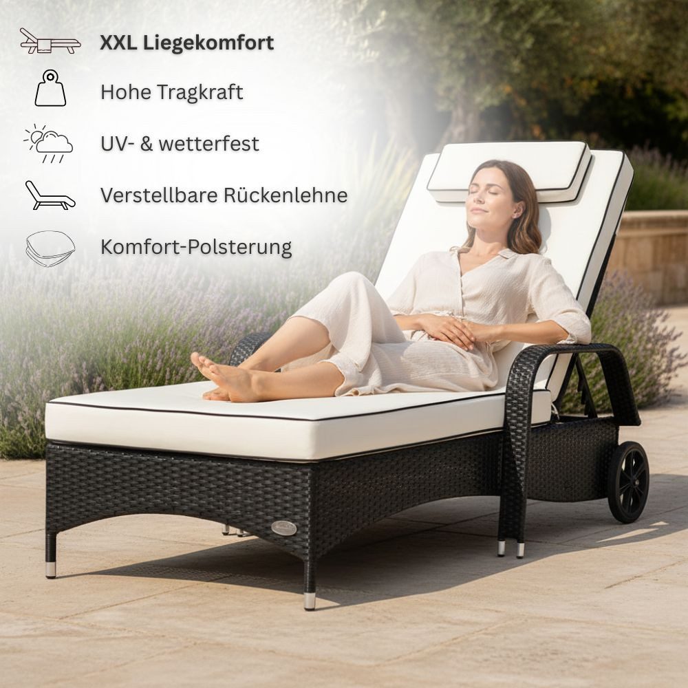 RS Trade Gartenliege Sonnenliege Imola
